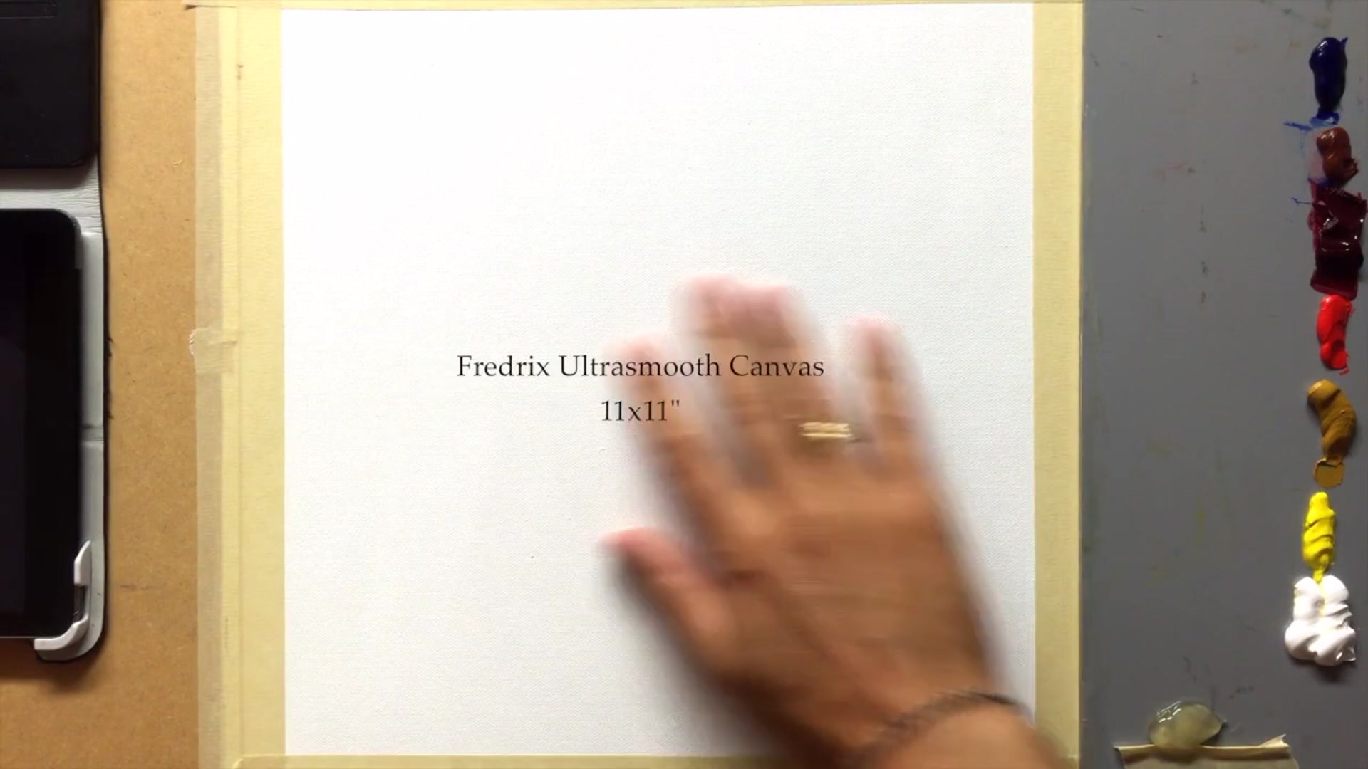 Step 1 — Canvas Preparation (video frame from the lesson)
