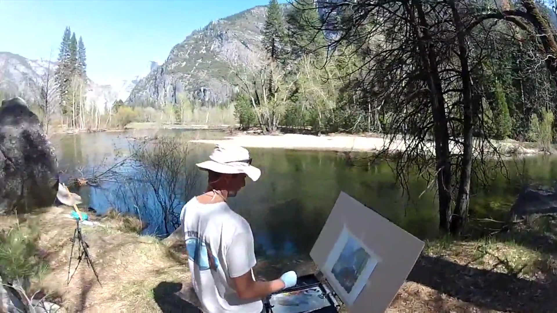 Step 1 — Yosemite Scene Description (video frame from the lesson)