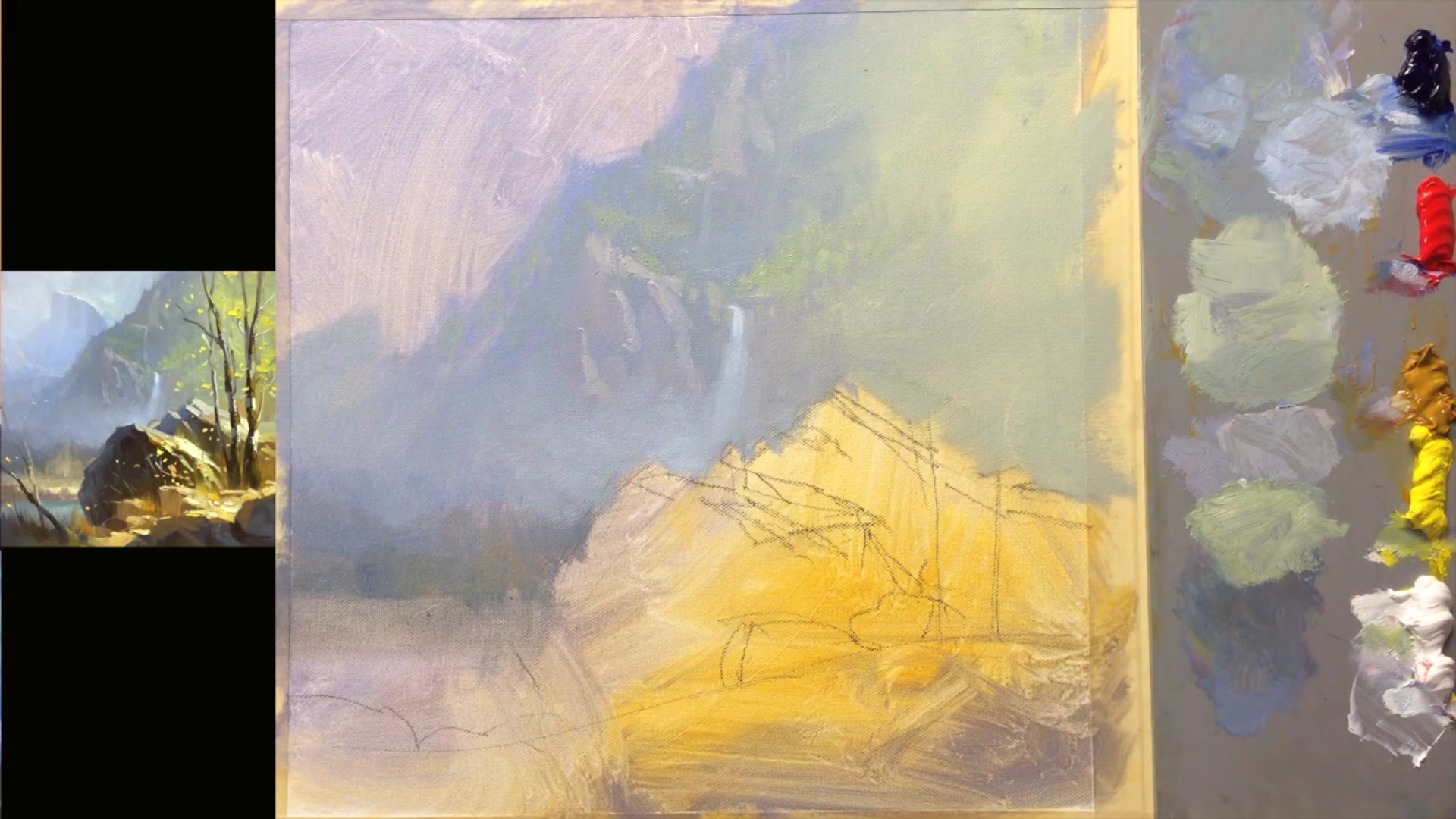 Step 12 — Half Dome Detailing (video frame from the lesson)
