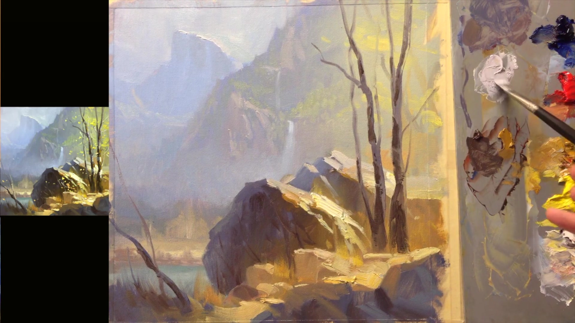 Step 18 — Final Touches on Trees (video frame from the lesson)