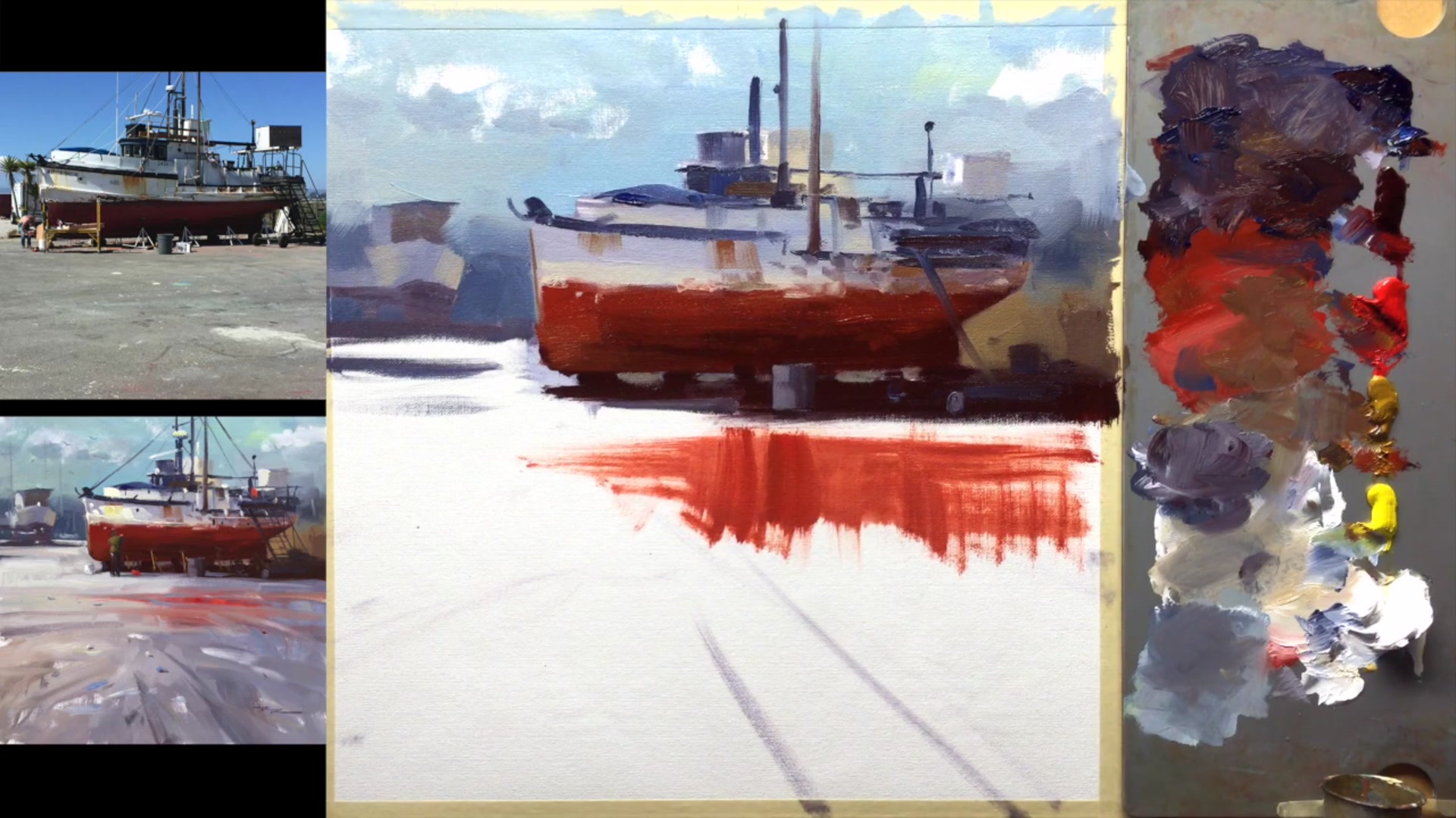 Step 9 — Highlighting and Light Effects (video frame from the lesson)