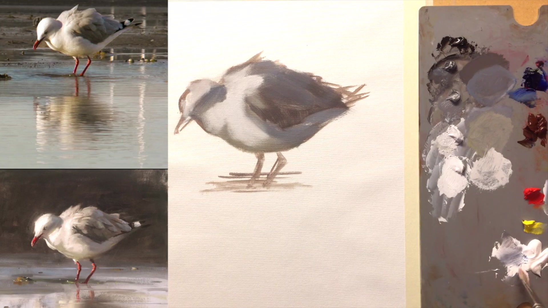 Step 8 — Detailing the Bird (video frame from the lesson)