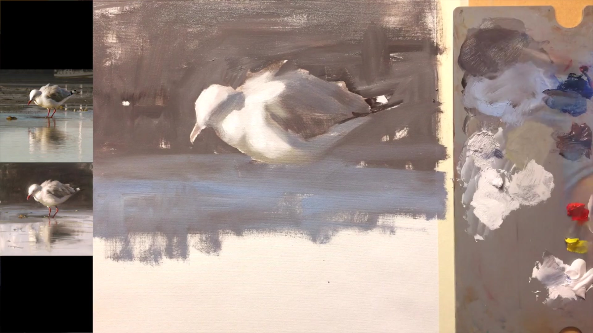 Step 11 — Aligning Reflections (video frame from the lesson)