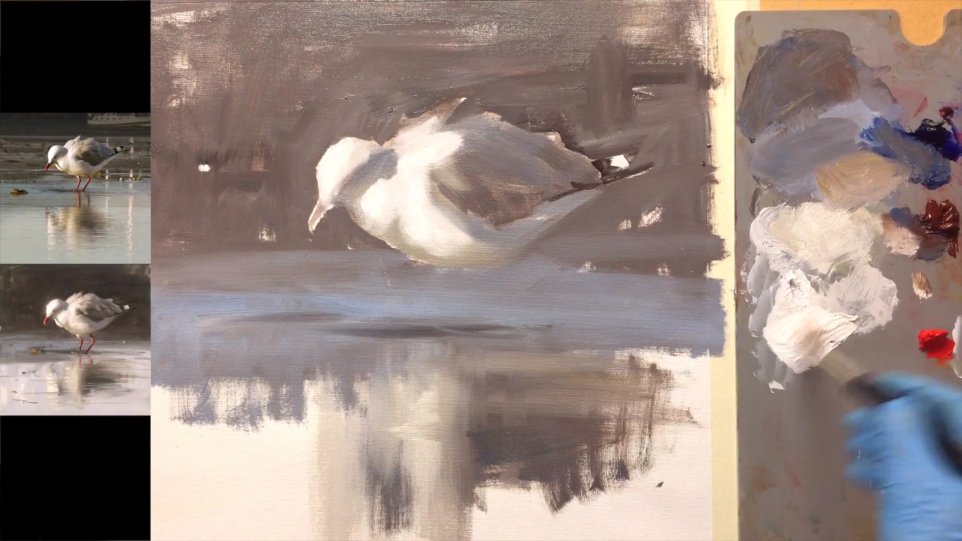 Step 13 — Finalizing Block-in (video frame from the lesson)