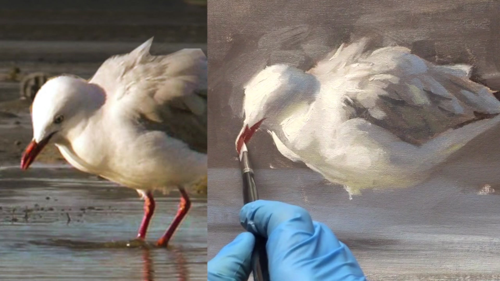 Step 20 — Refining Reflections and Details (video frame from the lesson)