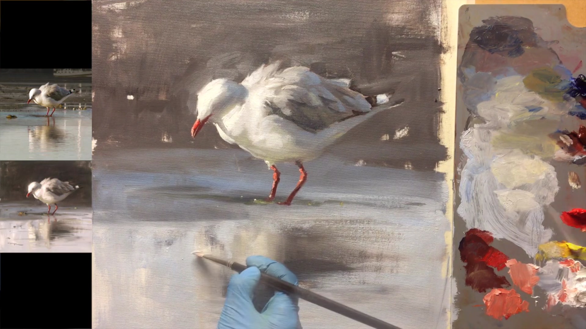Step 21 — Adjusting Reflections (video frame from the lesson)