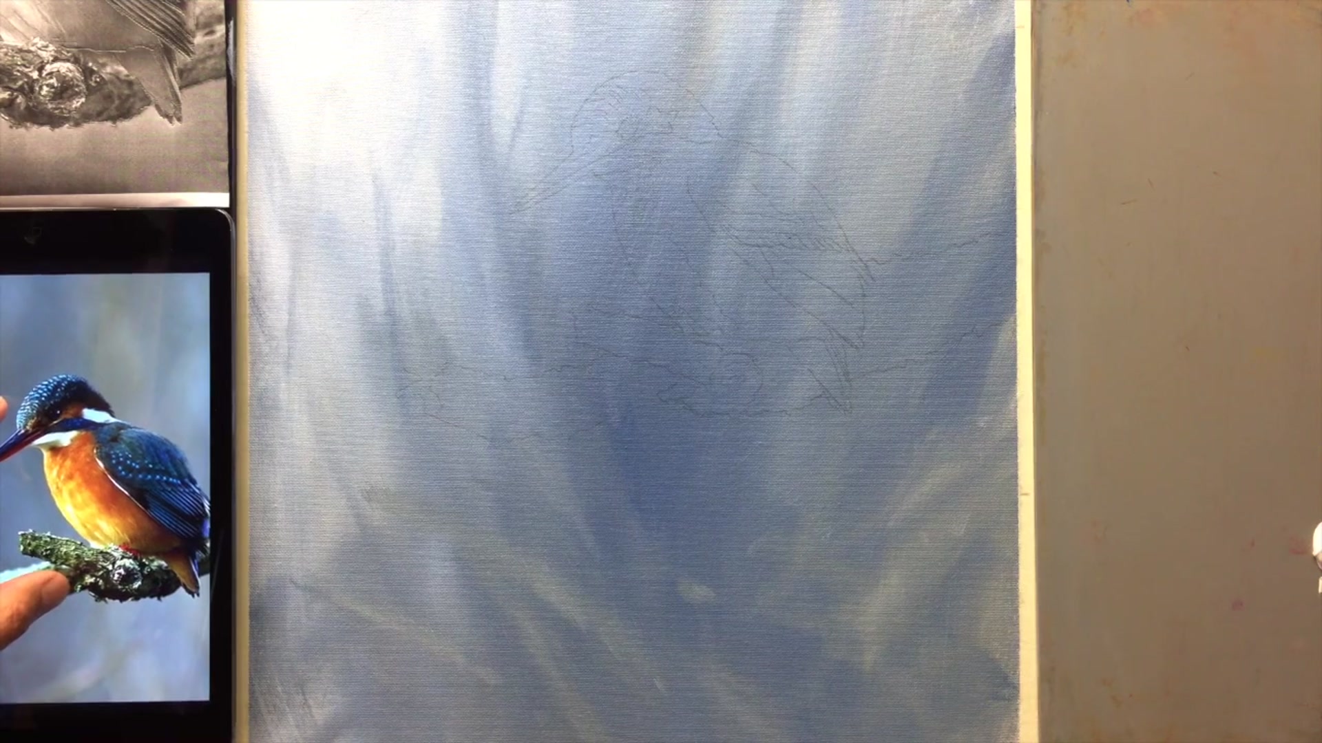 Step 4 — Preparing for vibrant colors (video frame from the lesson)