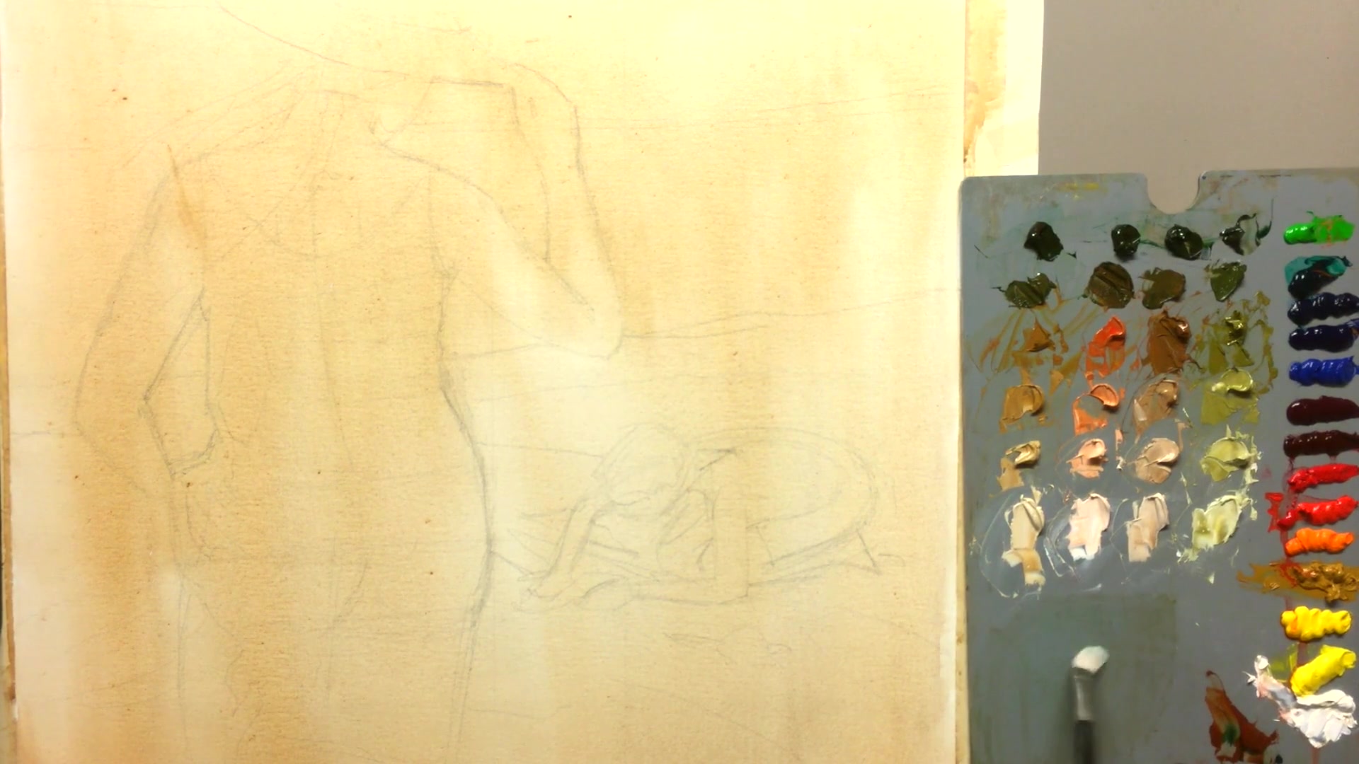 Step 11 — Applying Color and Adjusting Values (video frame from the lesson)
