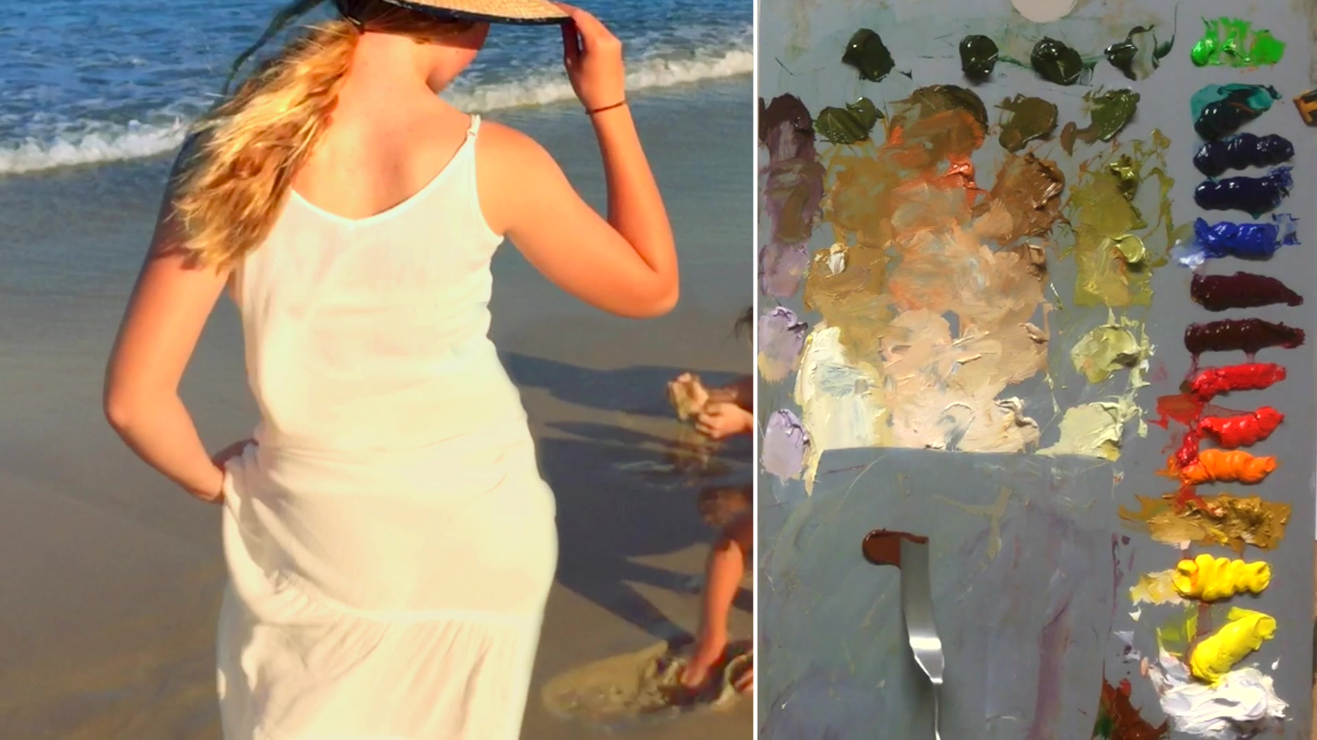 Step 19 — Mixing and Modifying Grays (video frame from the lesson)