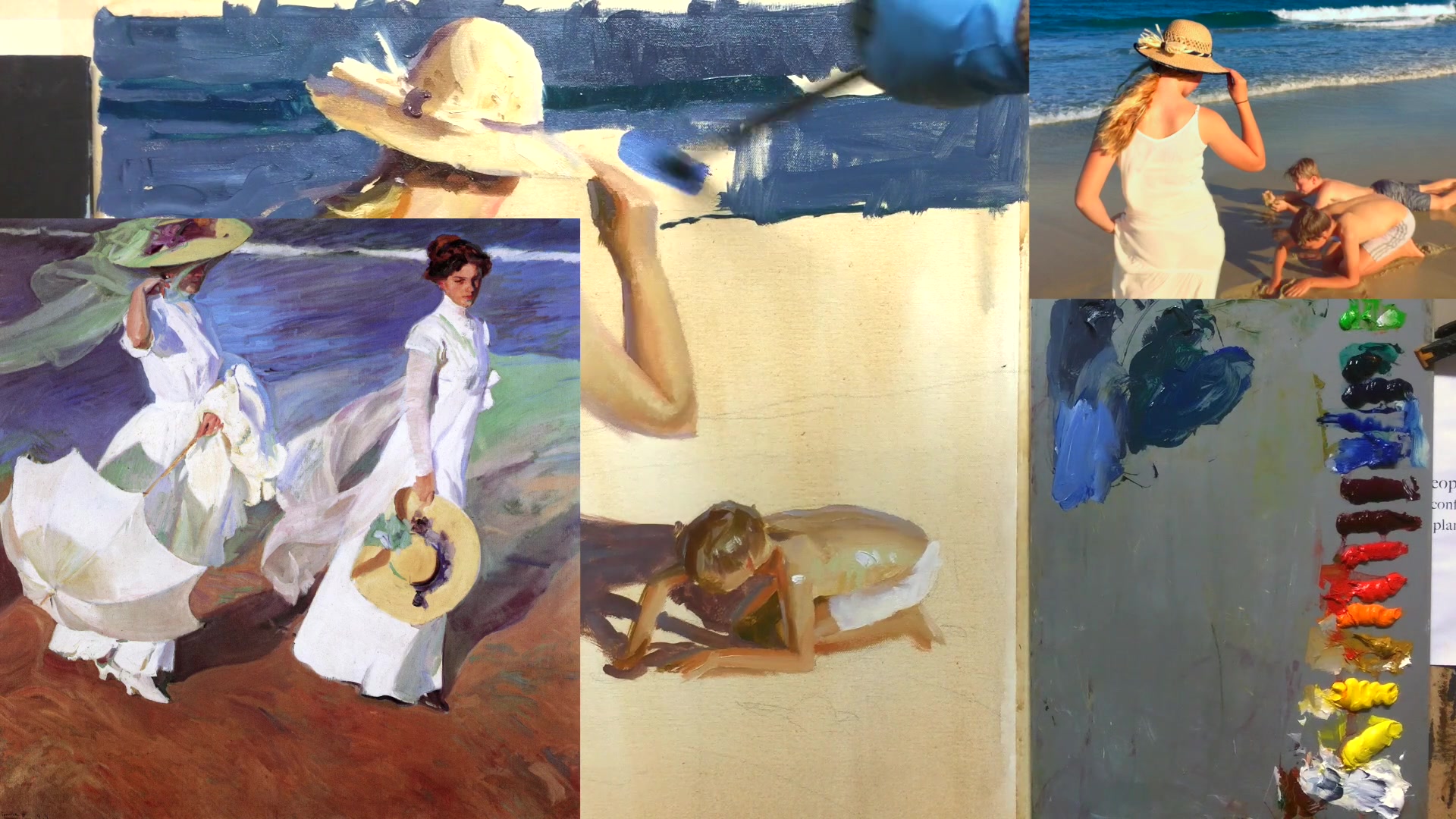 Step 21 — Sorolla's Compositional Techniques (video frame from the lesson)