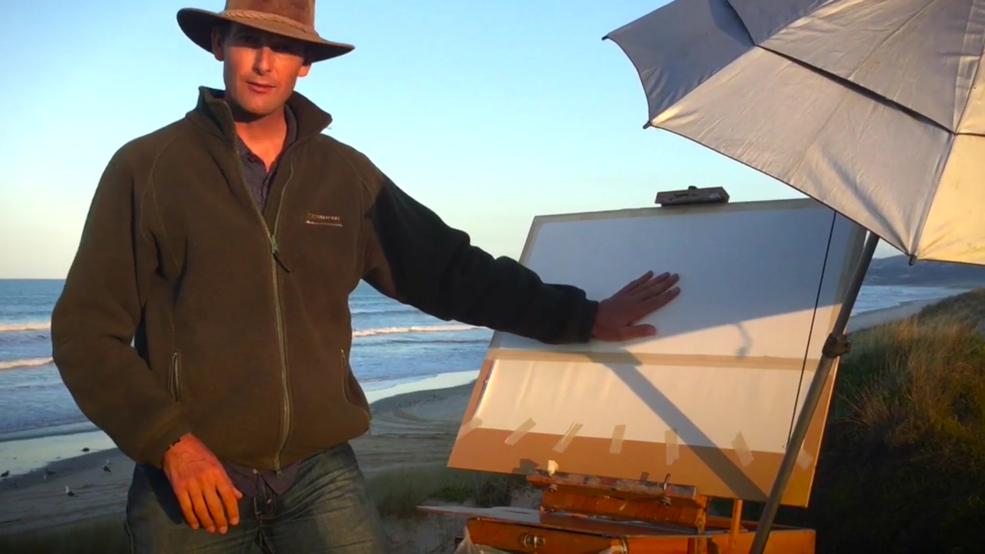 Step 3 — Importance of Painting in the Shade (video frame from the lesson)