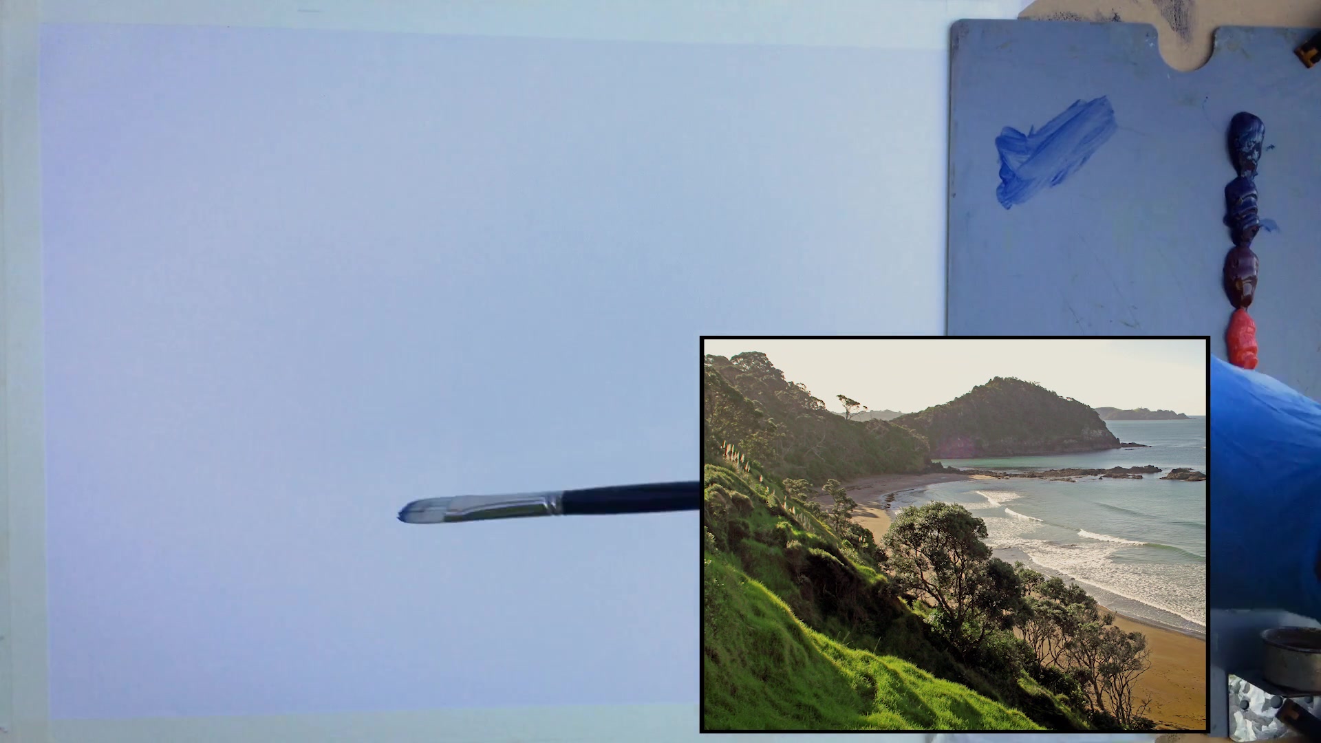 Step 4 — Sketching and drawing techniques (video frame from the lesson)