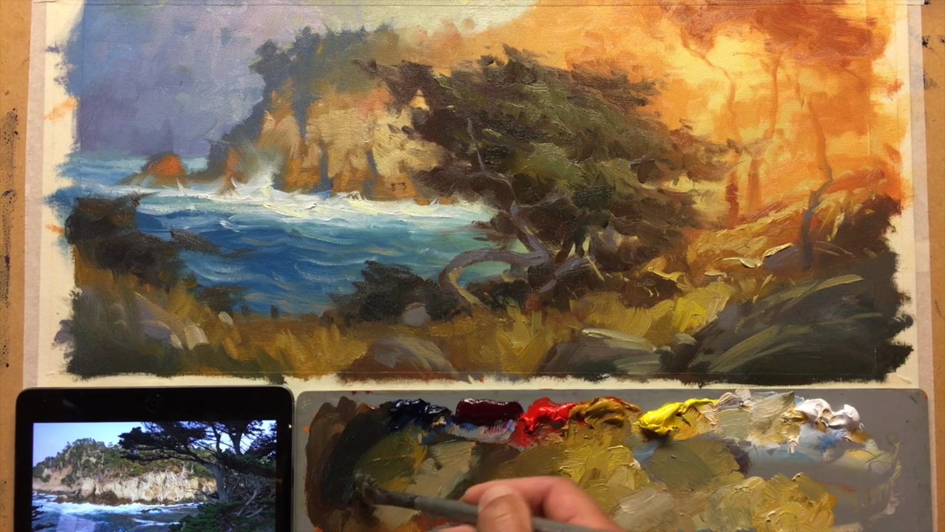 Step 16 — Adding Final Highlights and Shimmer (video frame from the lesson)