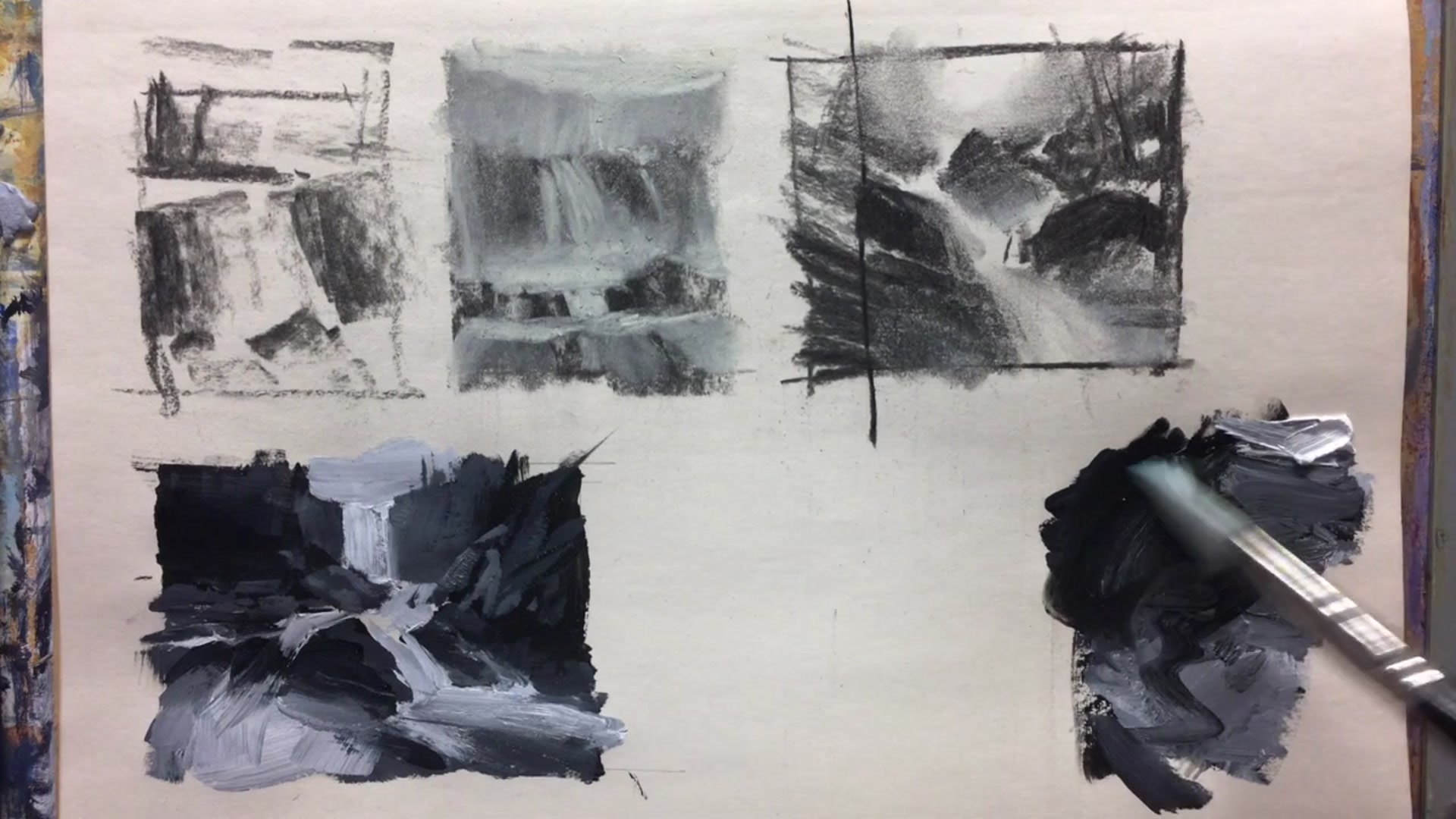 Step 6 — Random Design Techniques (video frame from the lesson)