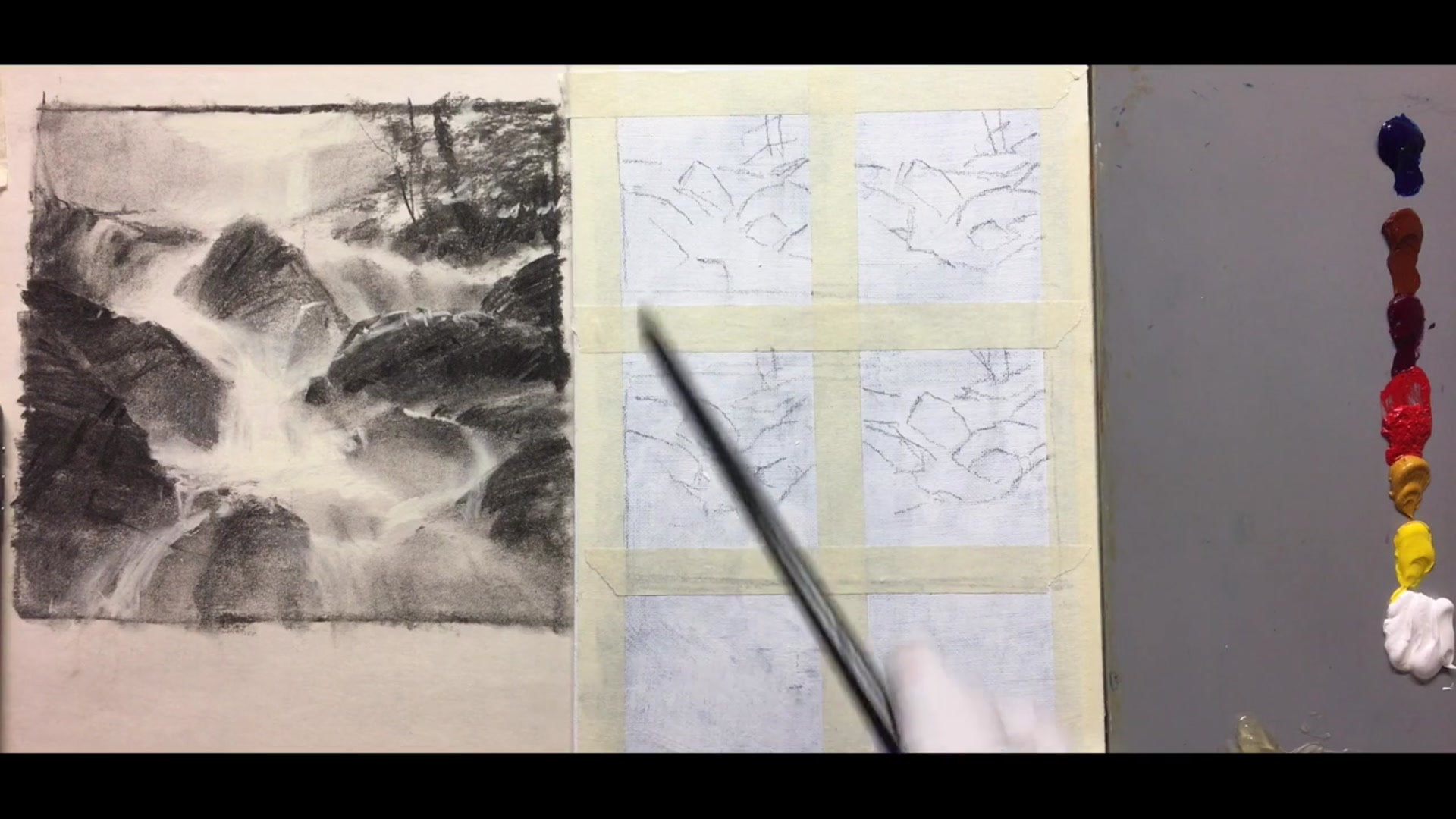 Step 8 — Colour Scheme Thumbnails (video frame from the lesson)