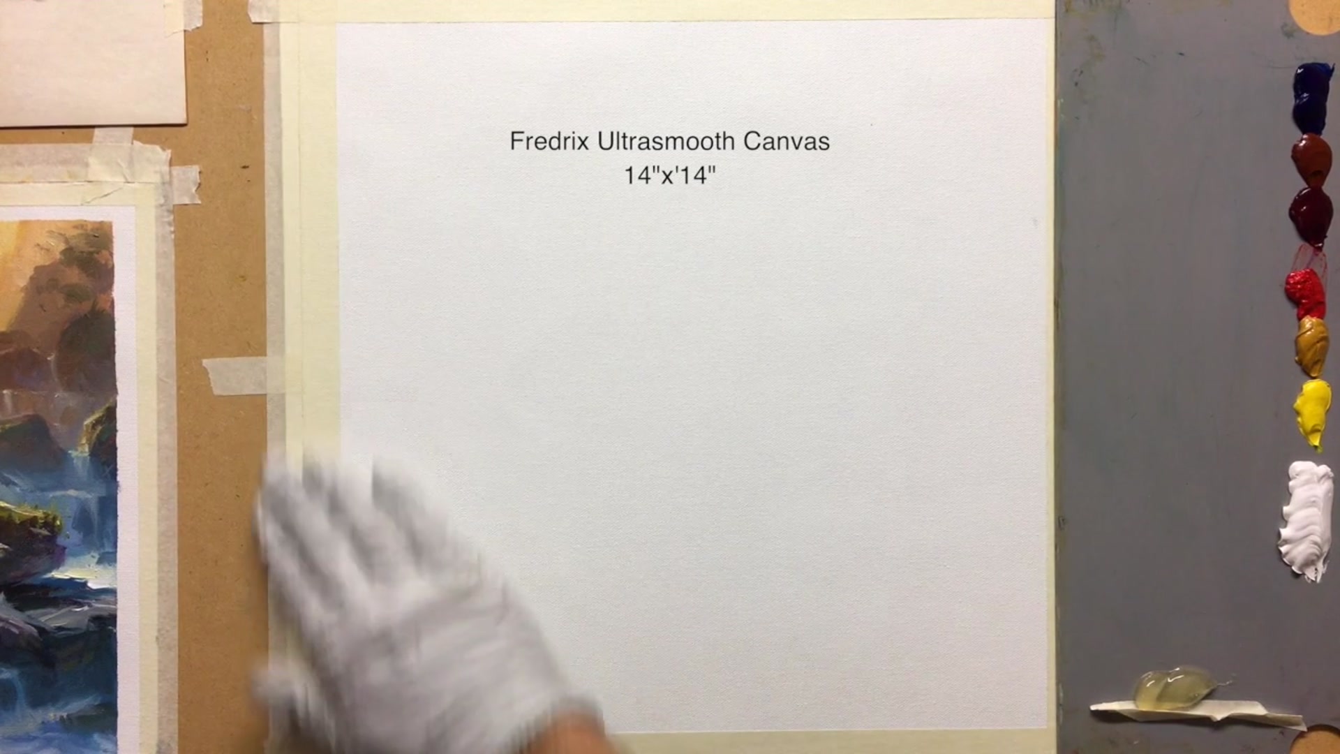 Step 9 — Starting the Painting (video frame from the lesson)