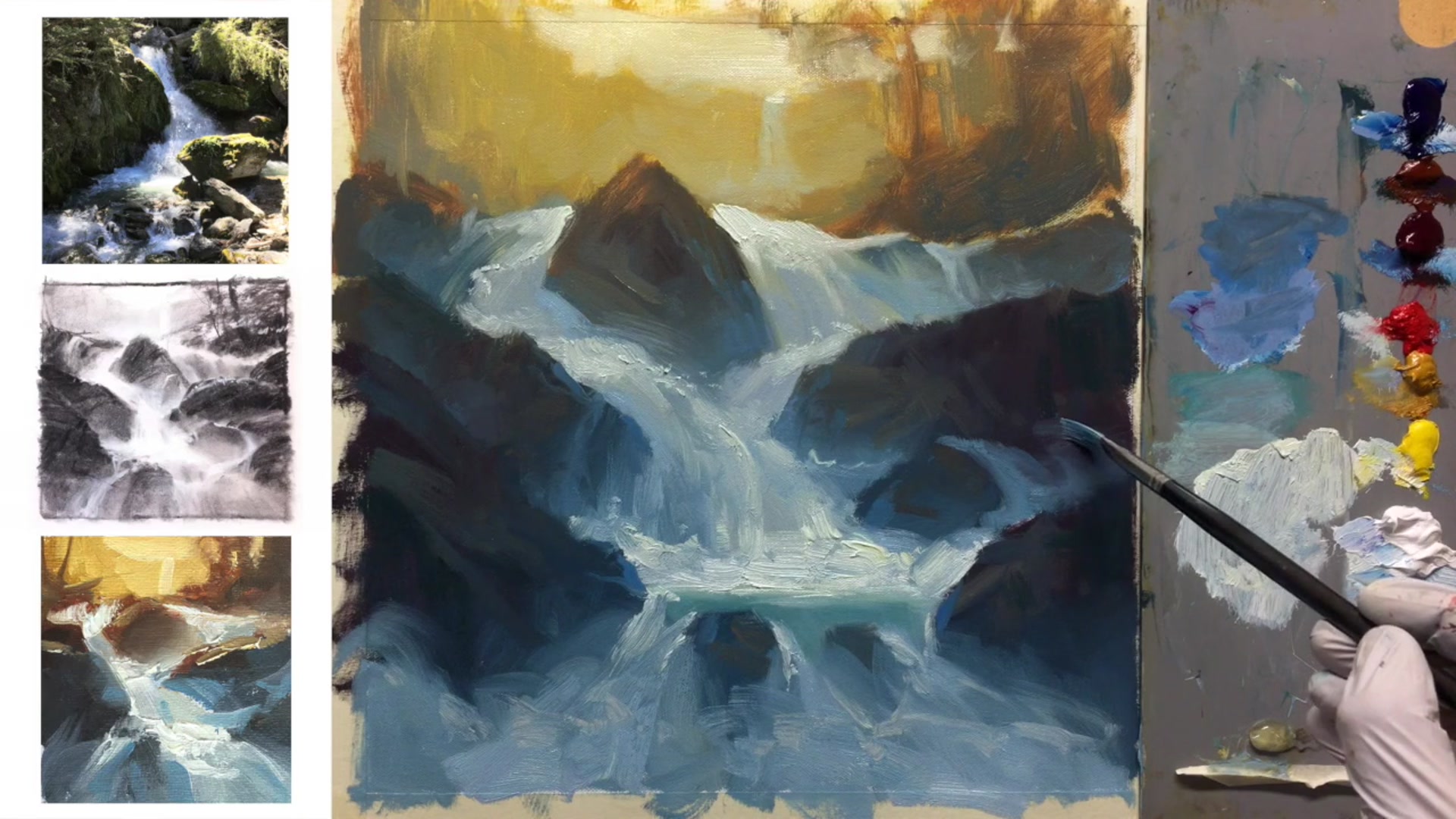 Step 17 — Light Effects and Variations (video frame from the lesson)