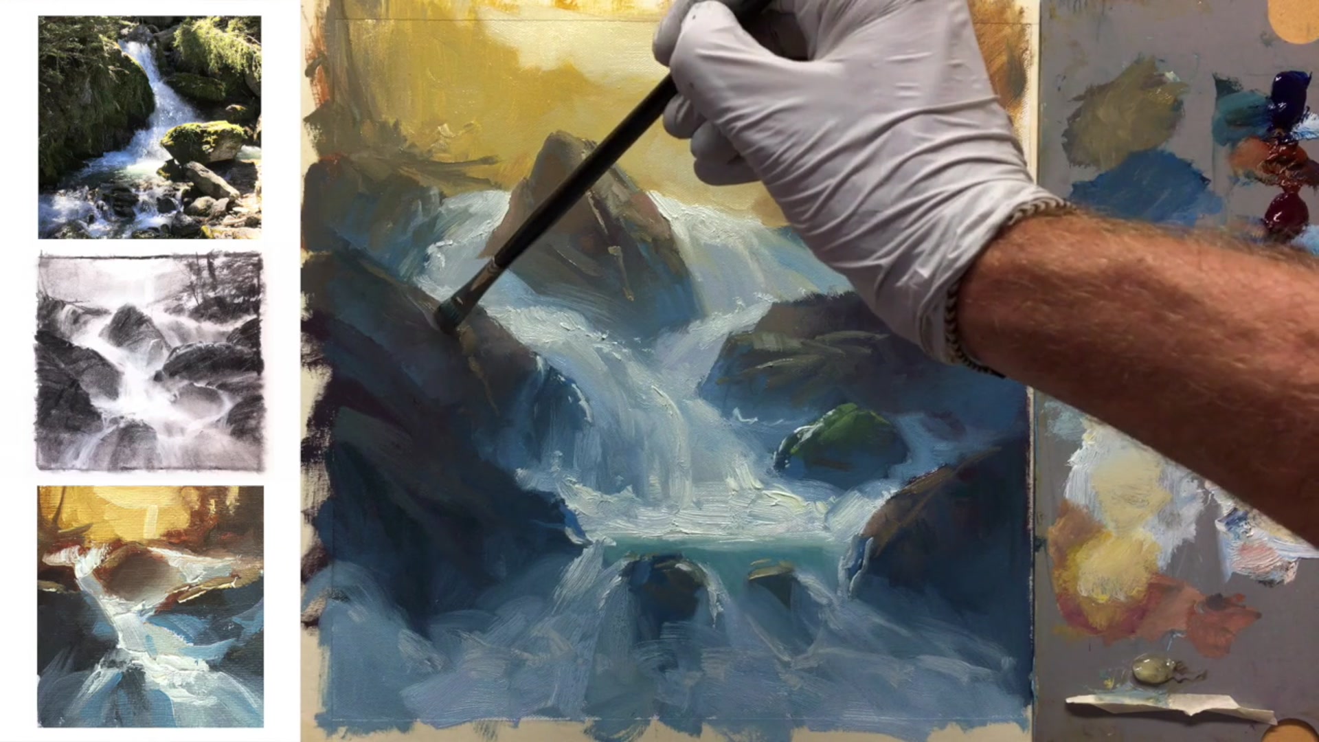 Step 19 — Re-establishing Darks (video frame from the lesson)