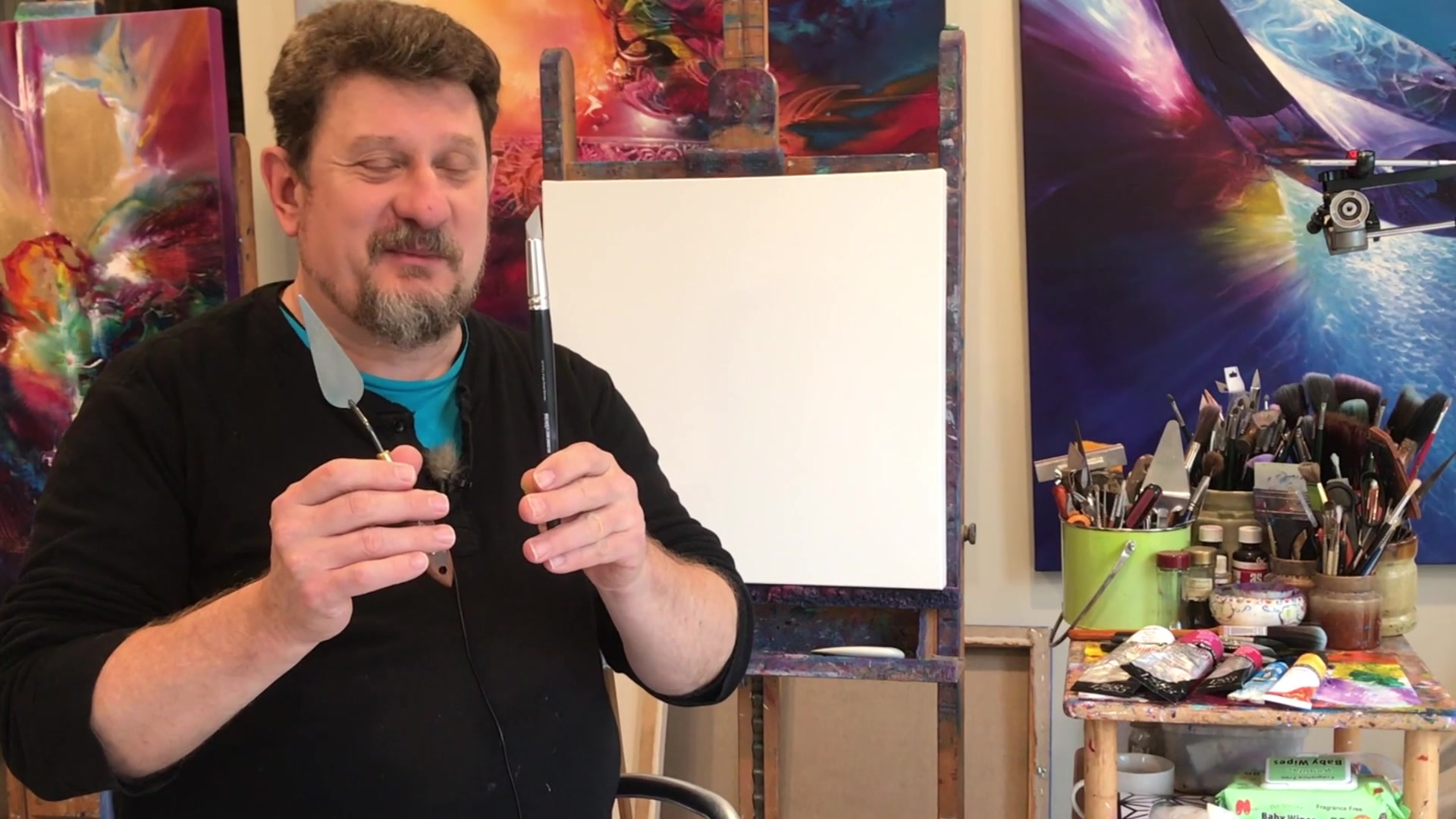 Step 2 — Canvas Preparation (video frame from the lesson)