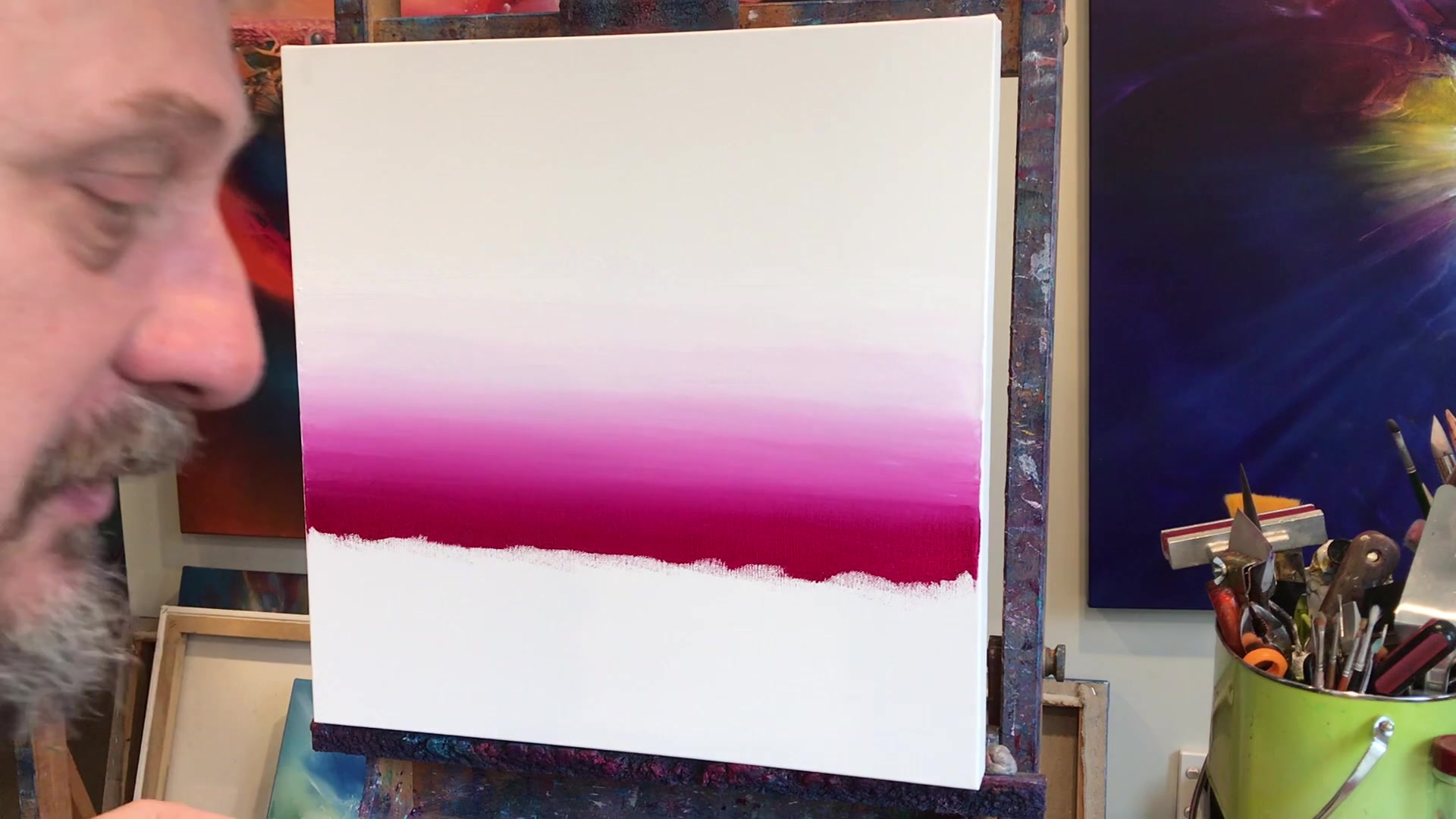 Step 6 — Adding Chrome Orange (video frame from the lesson)
