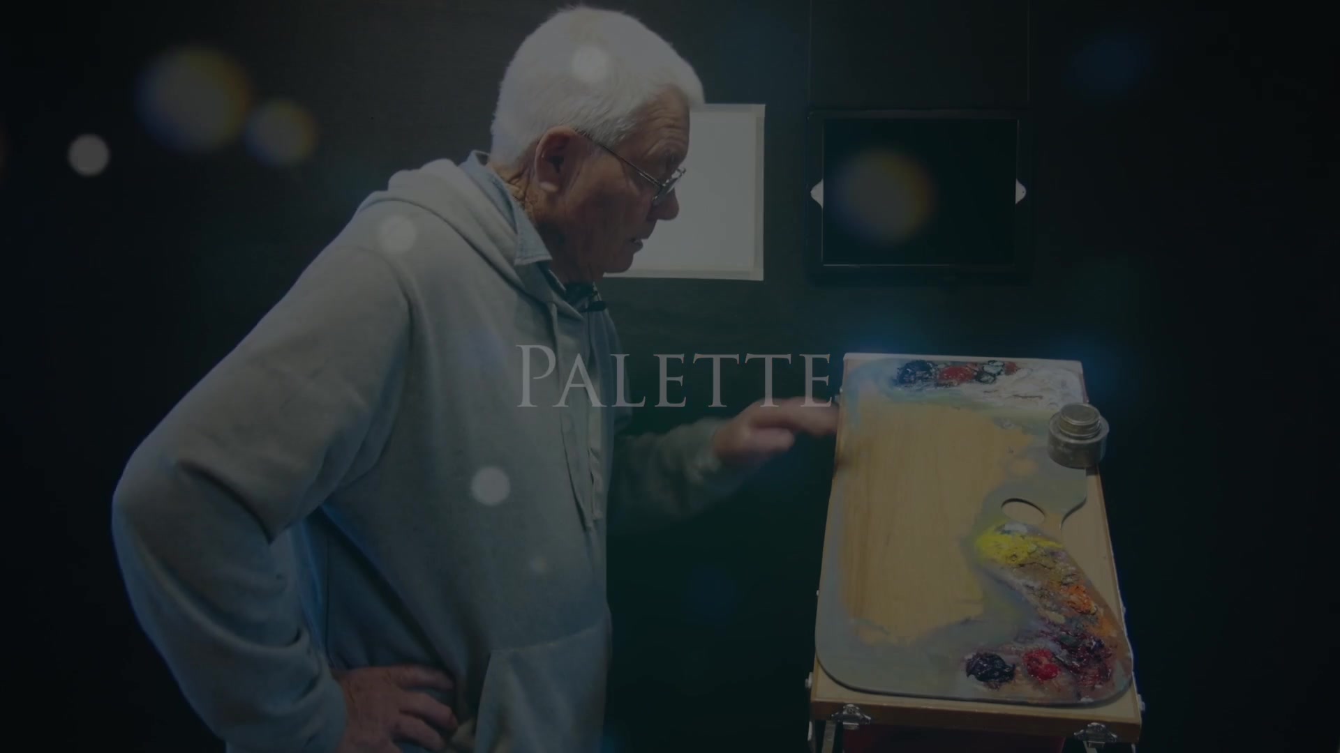 Step 2 — Palette and Colors (video frame from the lesson)