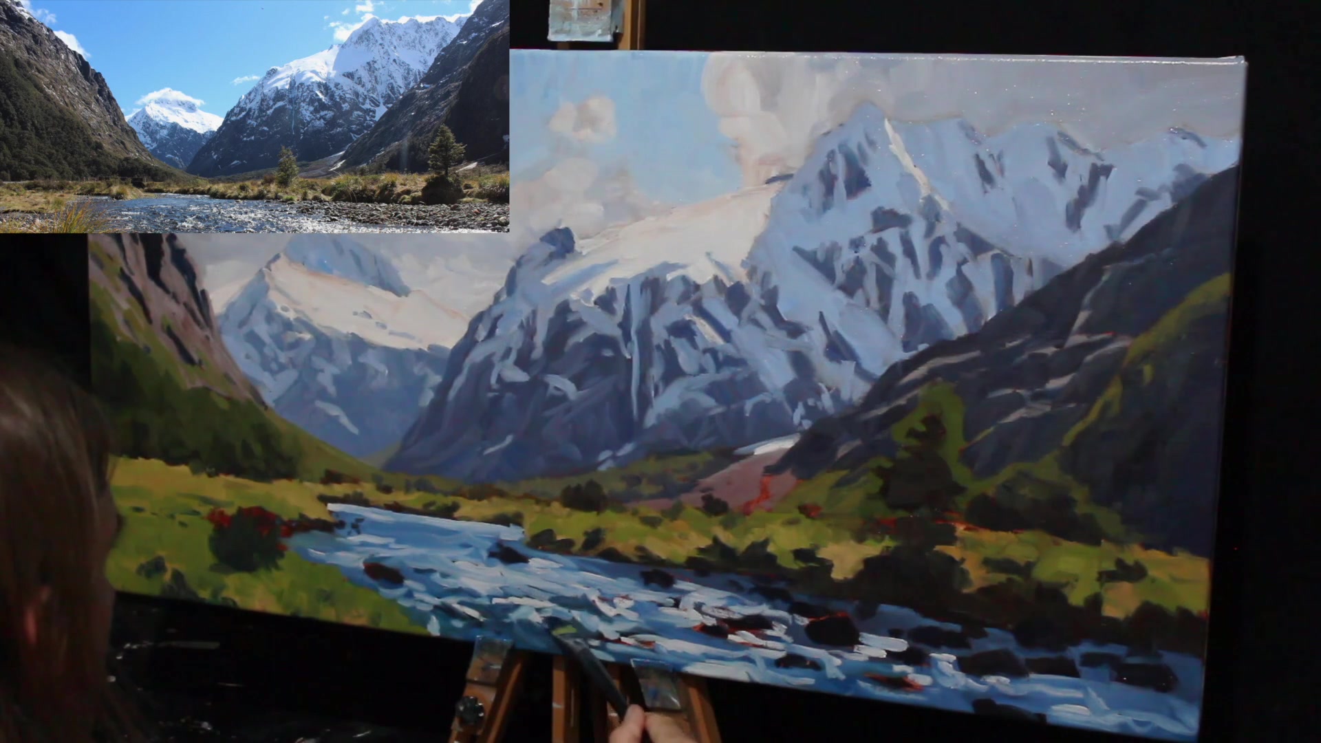 Step 21 — Rock Highlights (video frame from the lesson)