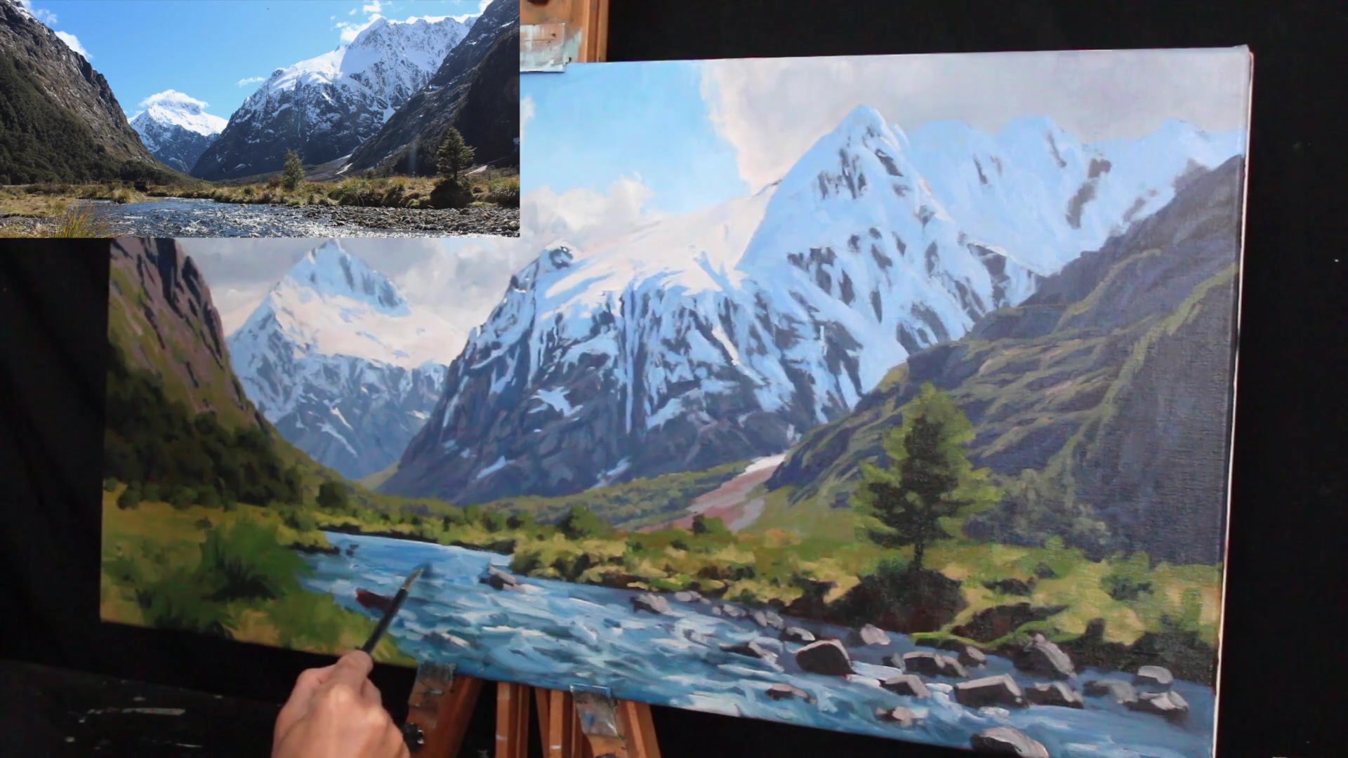 Step 31 — Stream Ripples and Highlights (video frame from the lesson)