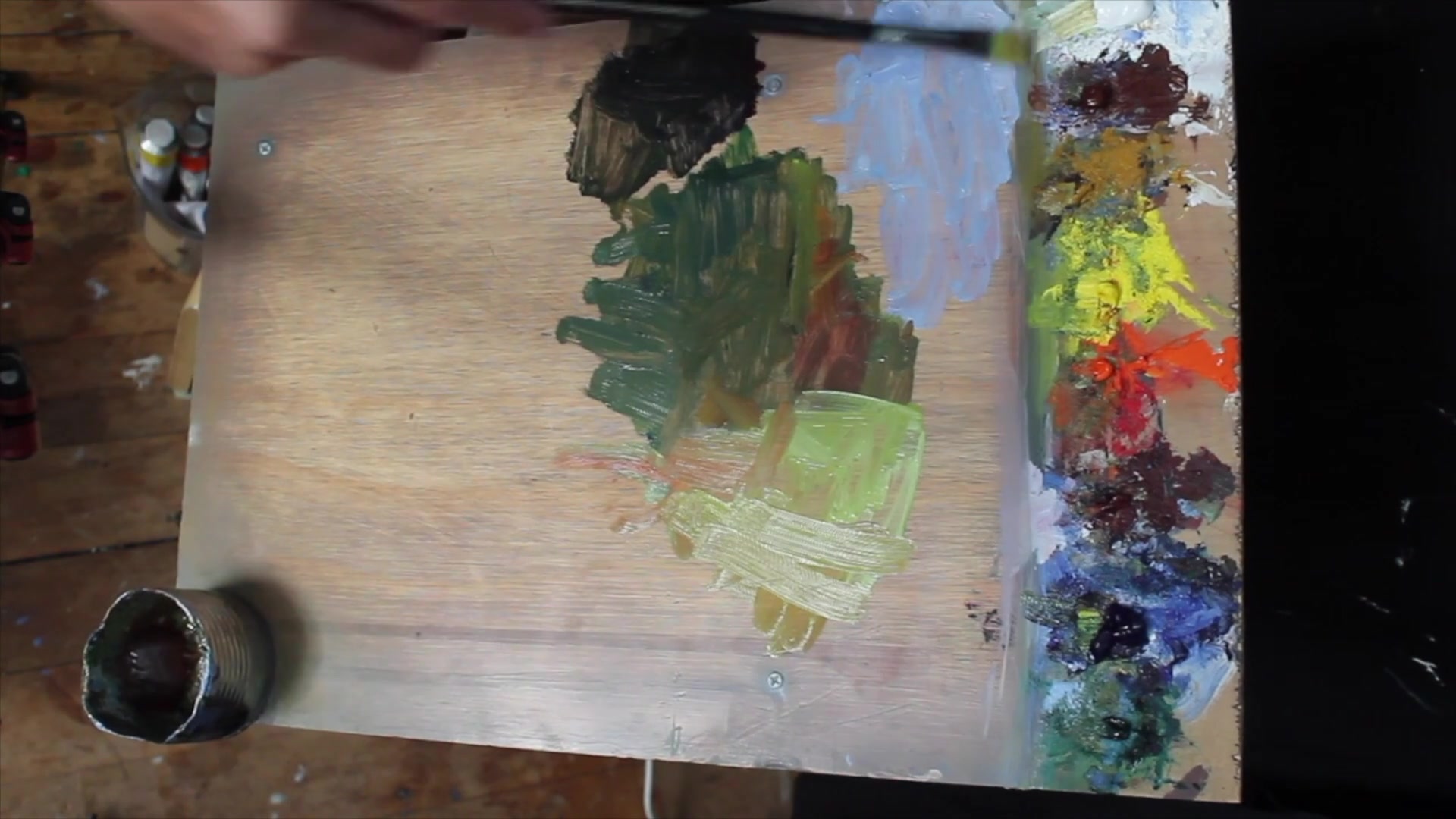 Step 39 — Grass Texture and Colour (video frame from the lesson)