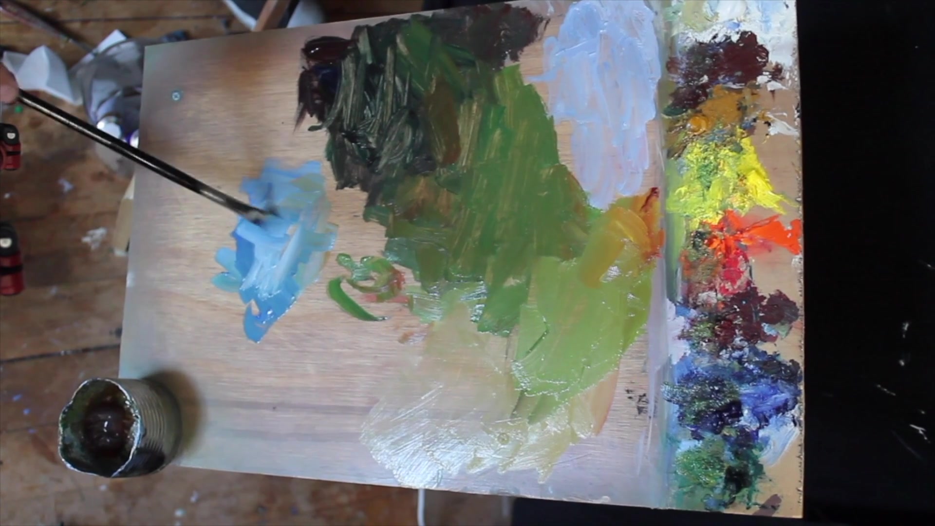 Step 43 — Stream and Water Highlights (video frame from the lesson)