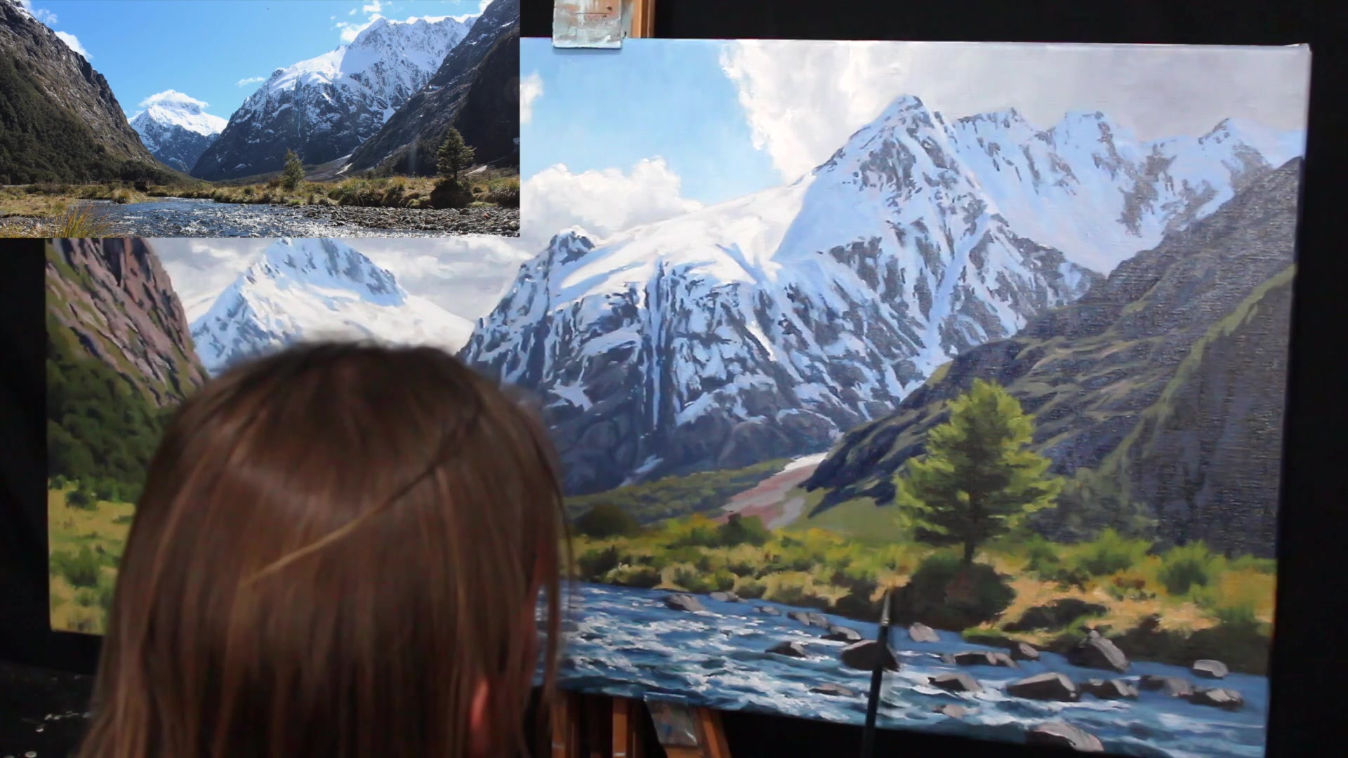 Step 48 — Foreground Plant Details (video frame from the lesson)