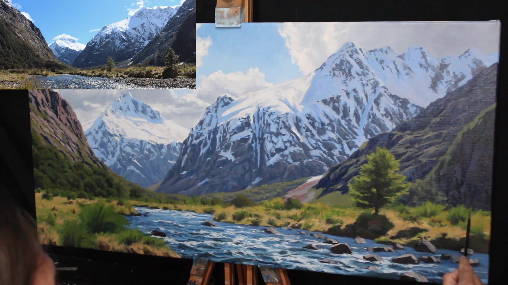Step 49 — Grass and Plant Refinements (video frame from the lesson)