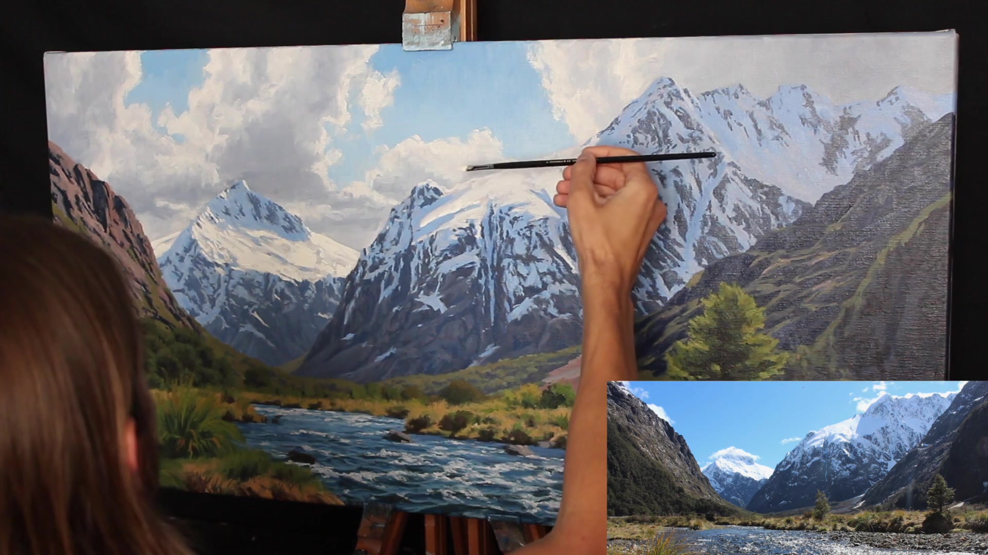 Step 51 — Final Mountain Highlights (video frame from the lesson)