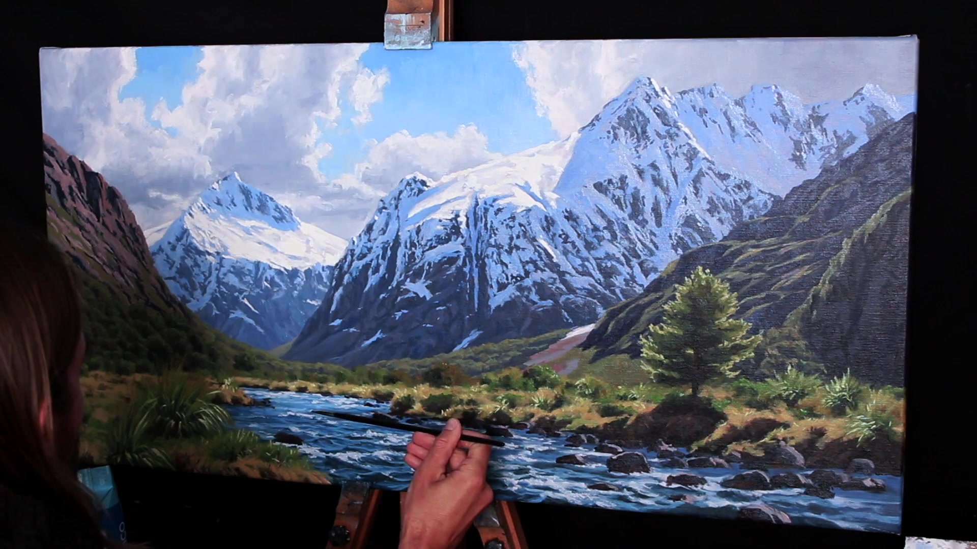Step 60 — Stream and Water Final Highlights (video frame from the lesson)