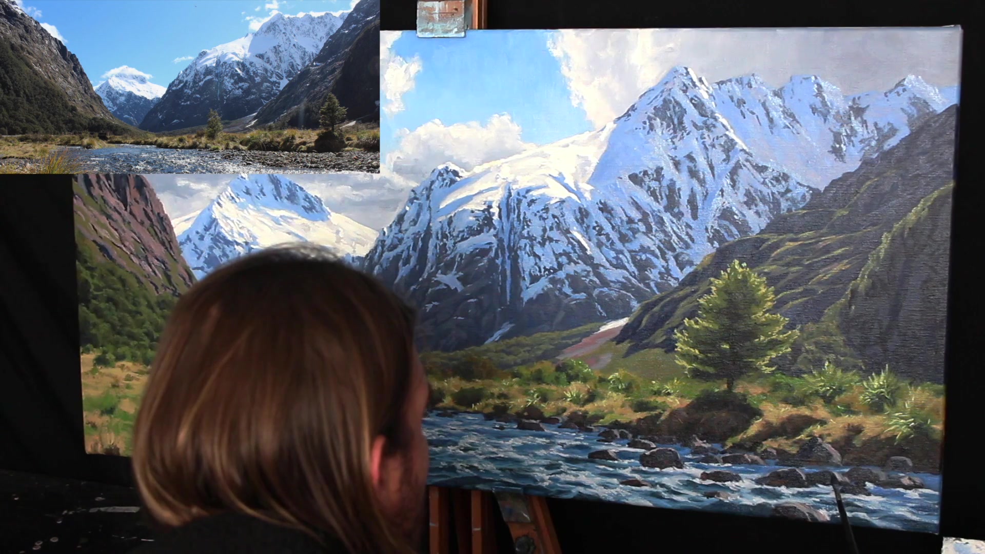 Step 61 — Rock and Bush Highlights (video frame from the lesson)