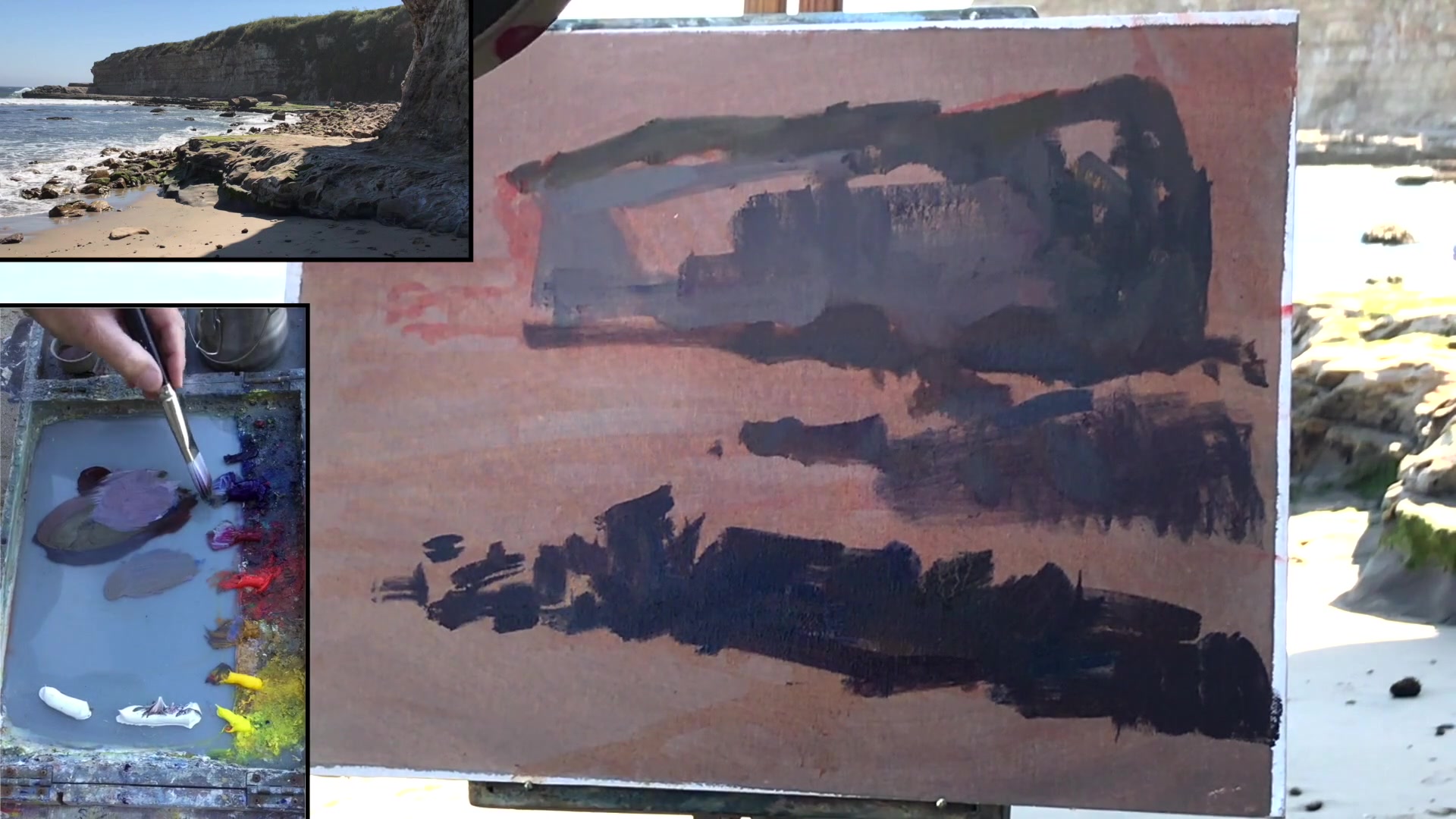 Step 5 — Value comparison and canvas coverage (video frame from the lesson)