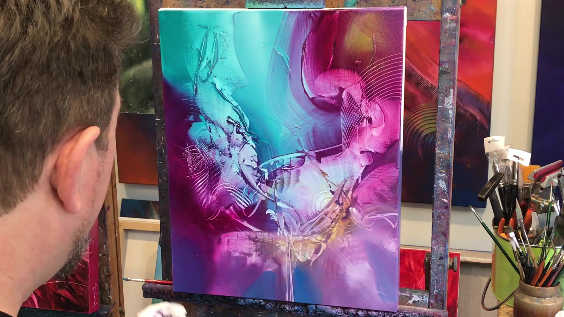 Step 7 — Creating Patterns and Light (video frame from the lesson)