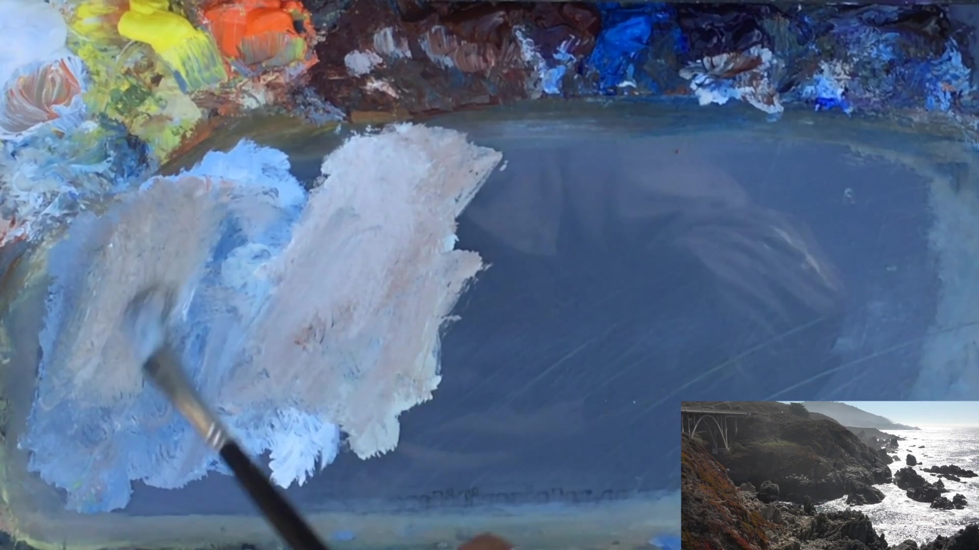 Step 15 — Value and Detail in Overlaps (video frame from the lesson)