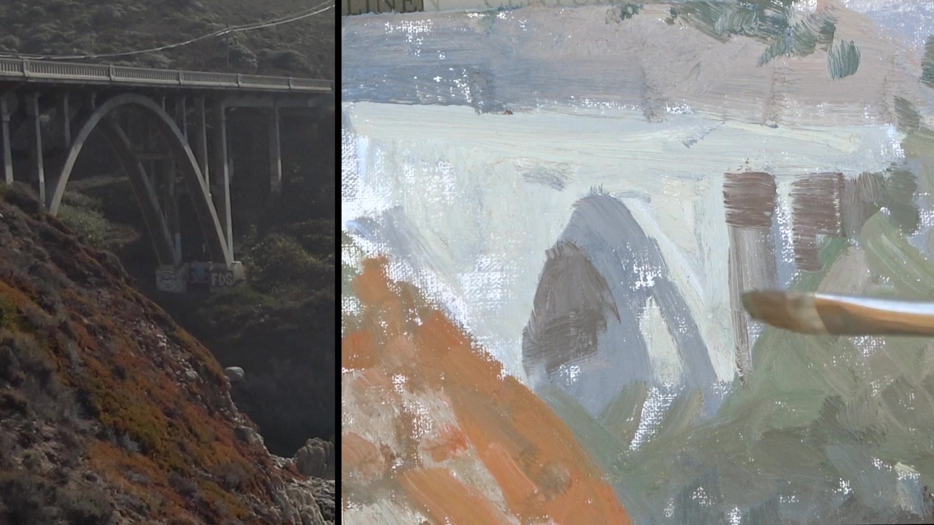 Step 23 — Painting Shapes, Not Objects (video frame from the lesson)