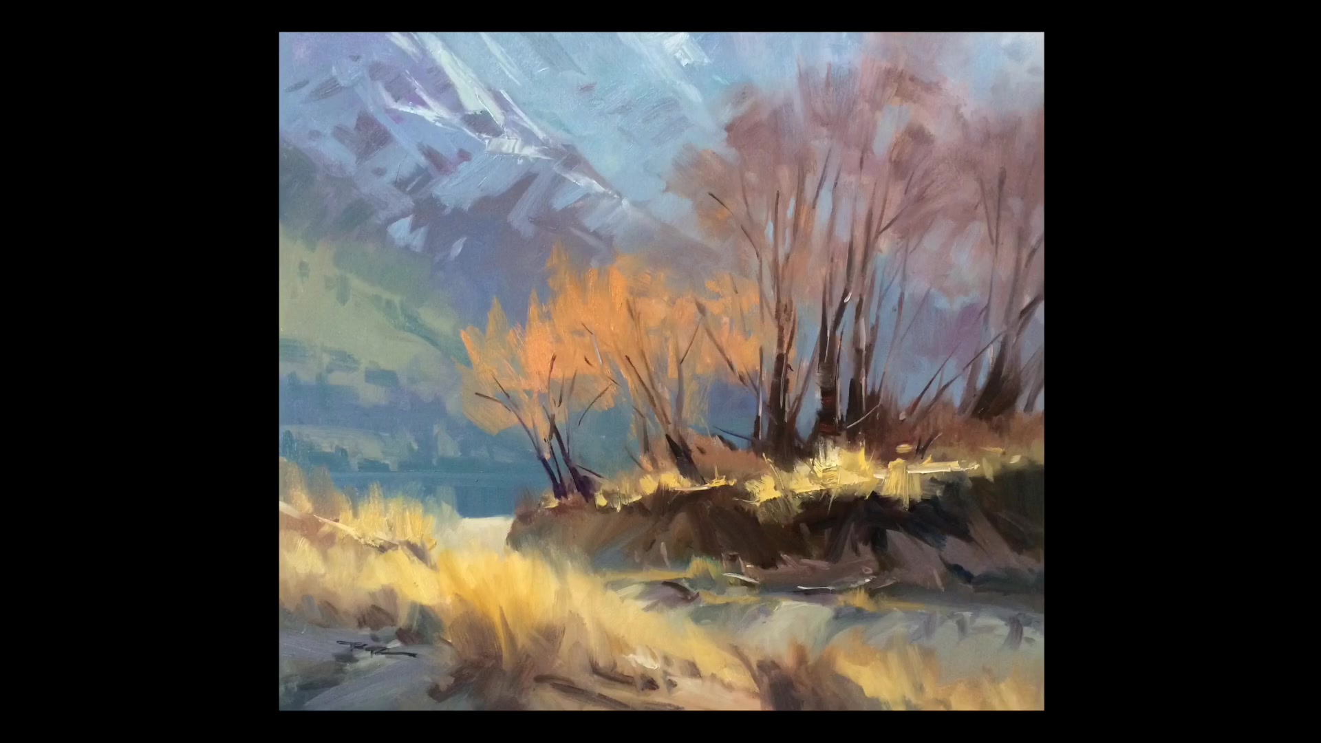 Step 3 — Brushwork and Time Constraints (video frame from the lesson)