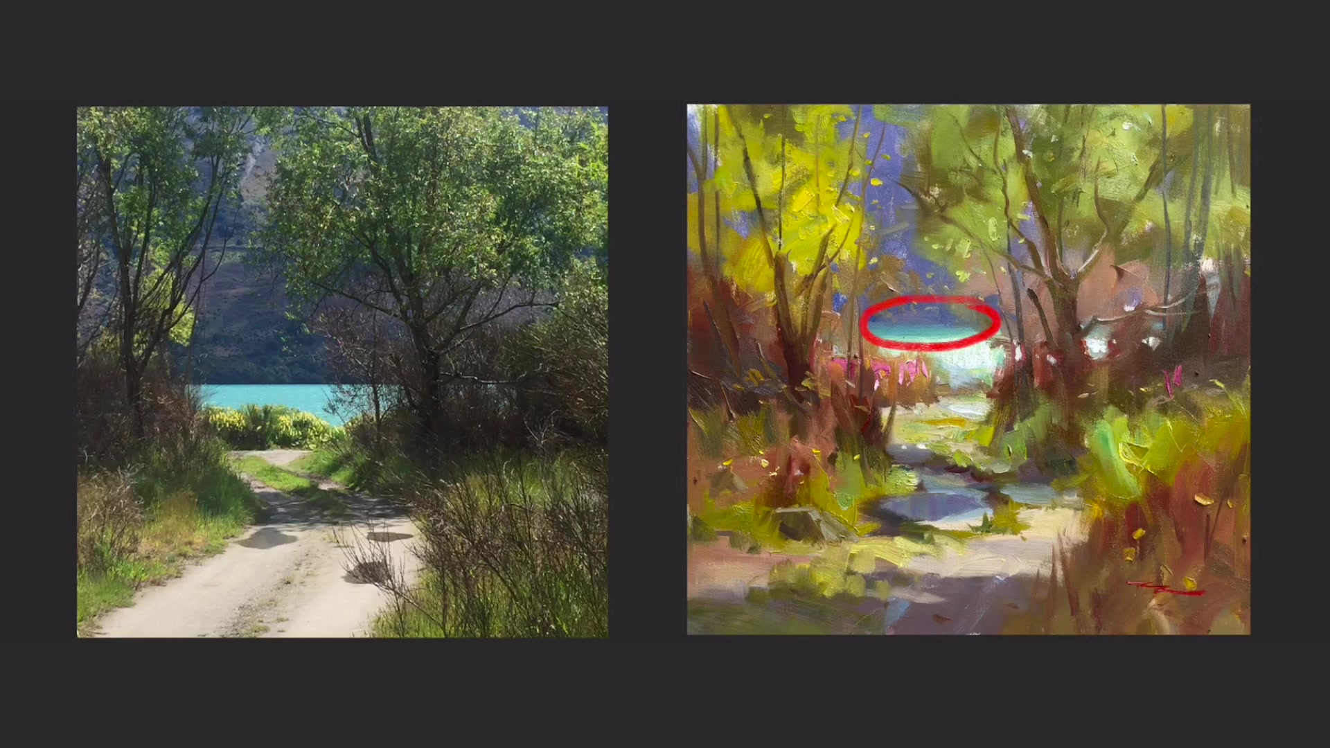 Step 8 — Edge Softening Techniques (video frame from the lesson)