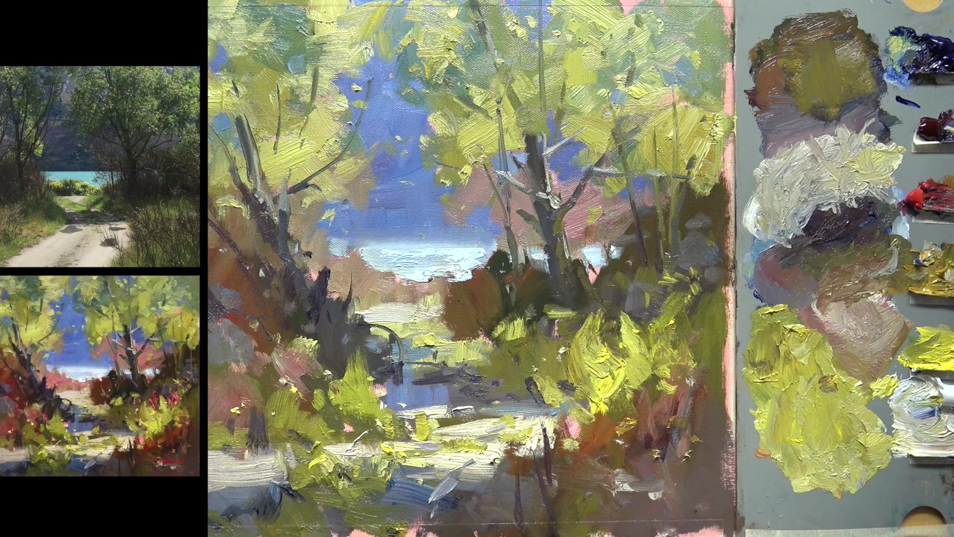 Step 19 — Blending and Edge Softening (video frame from the lesson)