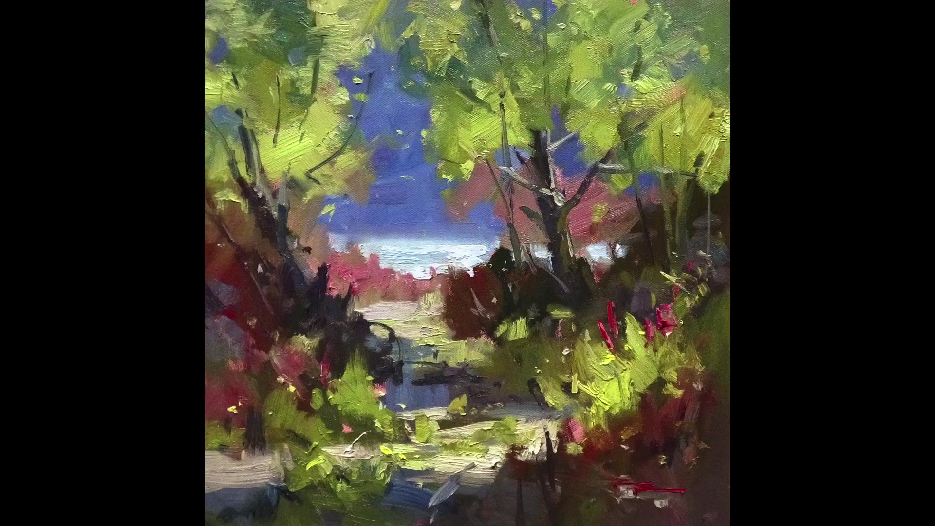 Step 22 — Alternative Painting Approaches (video frame from the lesson)