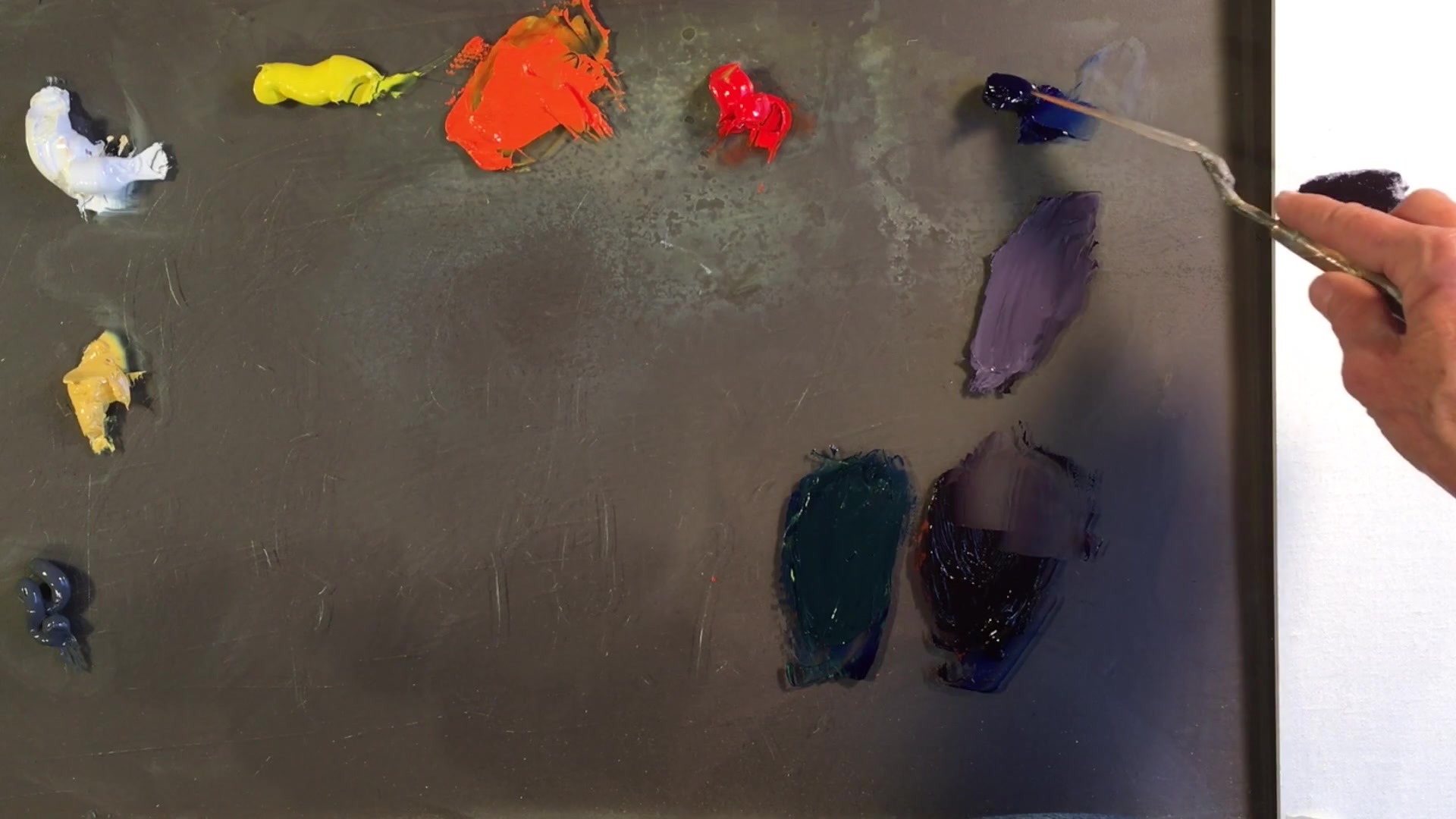 Step 5 — Mixing Greens and Adjusting Temperature (video frame from the lesson)