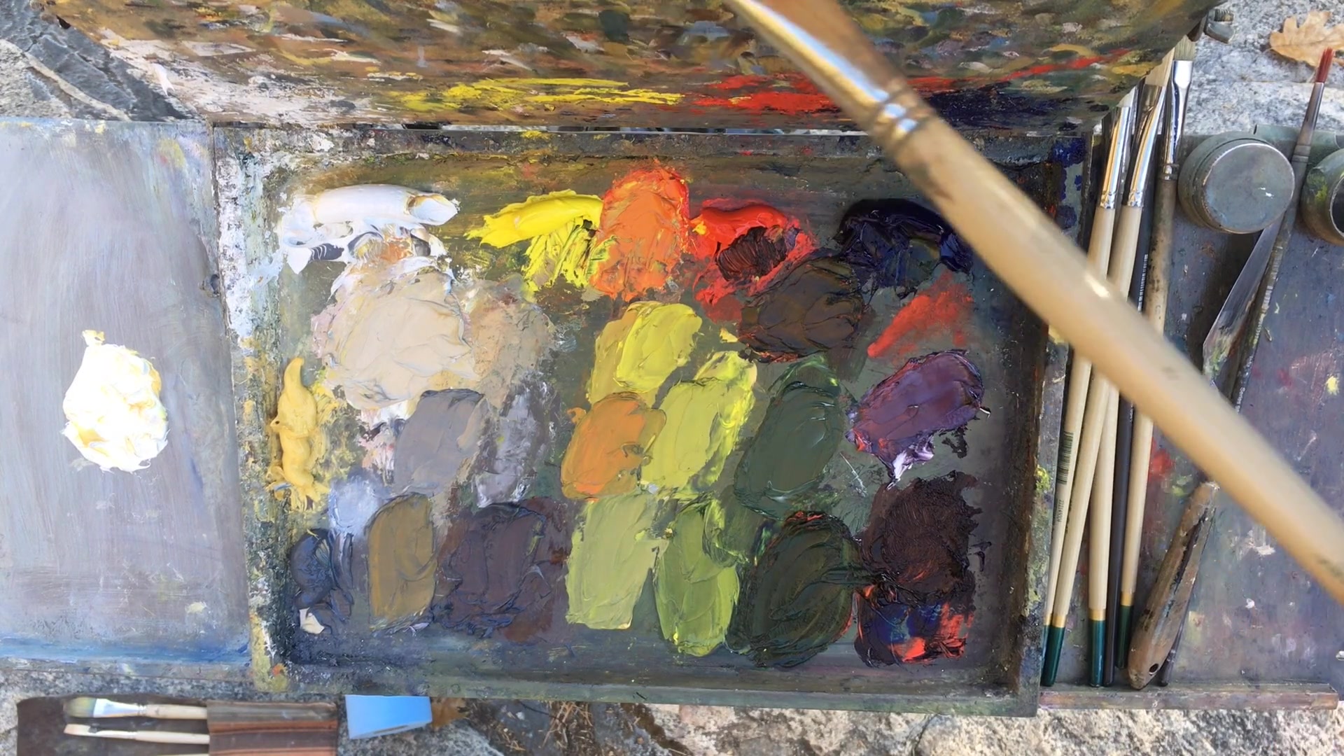 Step 19 — Blocking in Shadows (video frame from the lesson)