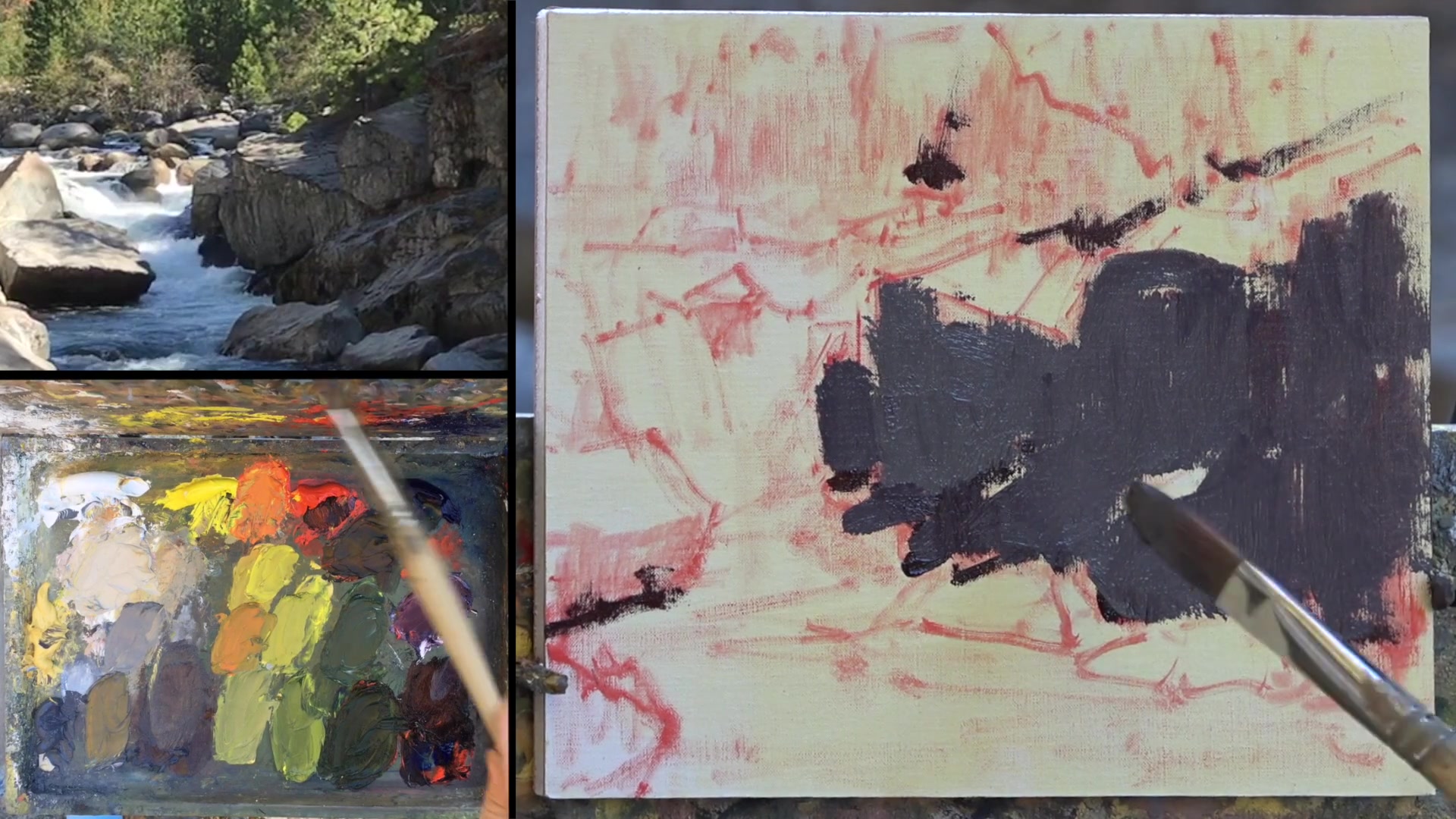 Step 20 — Layering and Simplifying (video frame from the lesson)