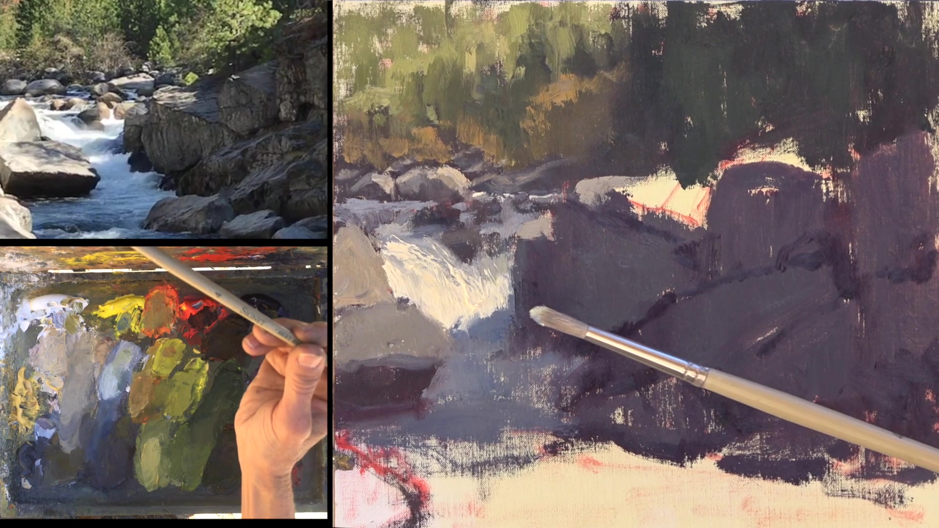 Step 27 — Refining Rock Details (video frame from the lesson)