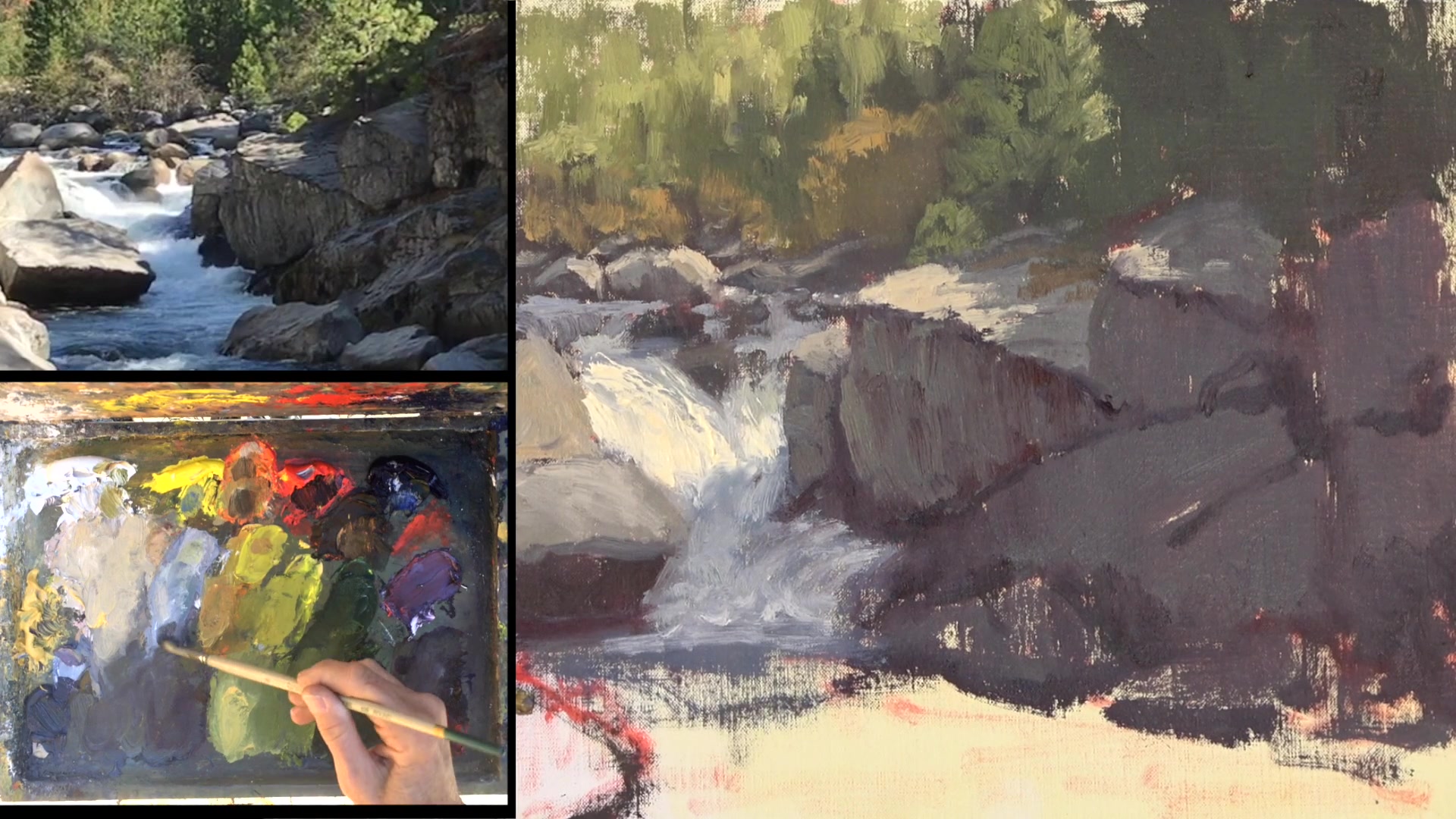 Step 31 — Paint Thickness Control (video frame from the lesson)