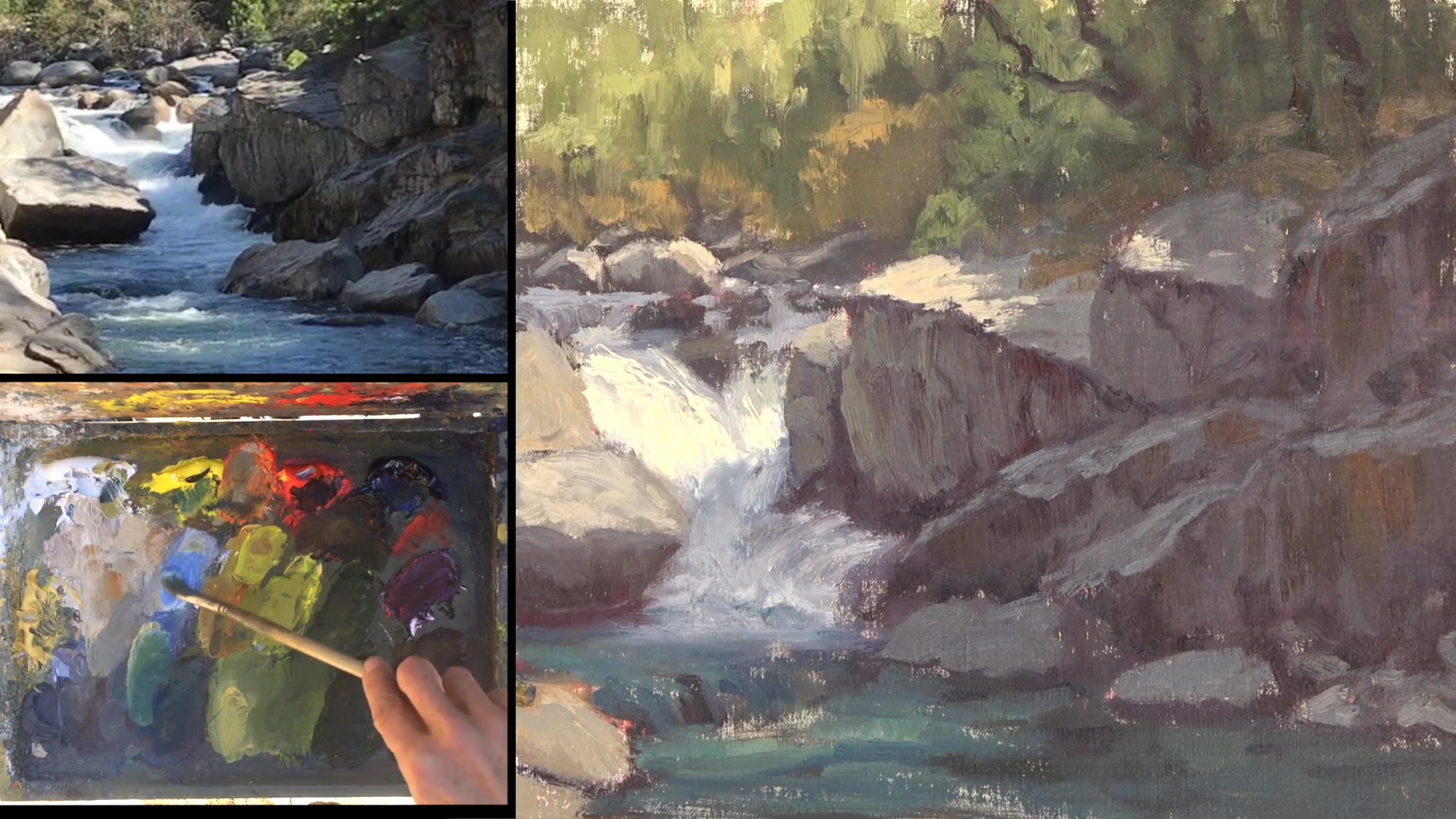 Step 41 — Capturing Water Movement (video frame from the lesson)