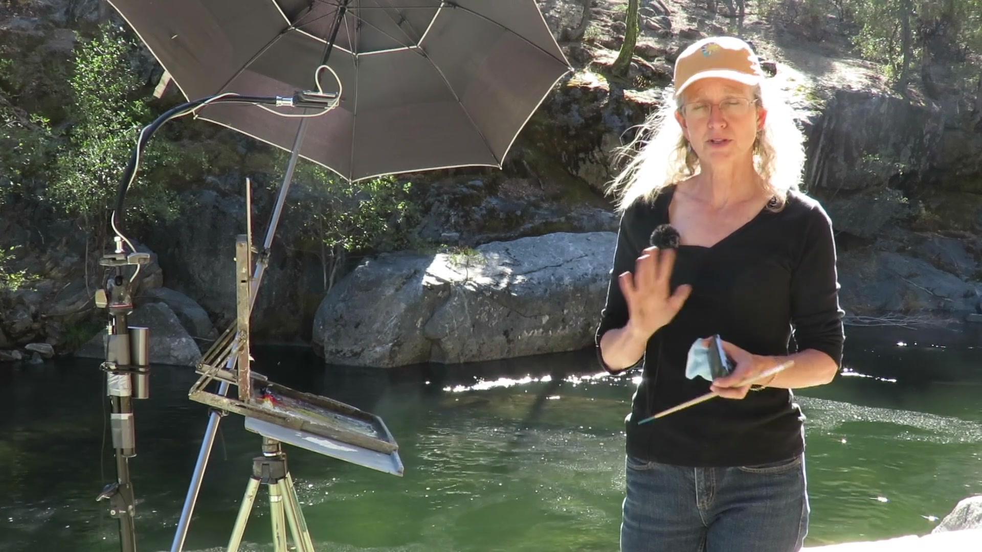 Step 43 — Taking a Break and Using a Mirror (video frame from the lesson)