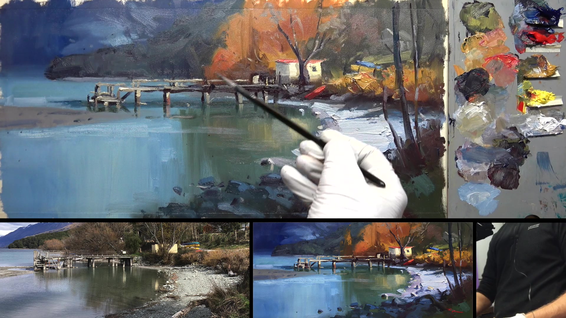 Step 18 — Adding figures and final adjustments (video frame from the lesson)